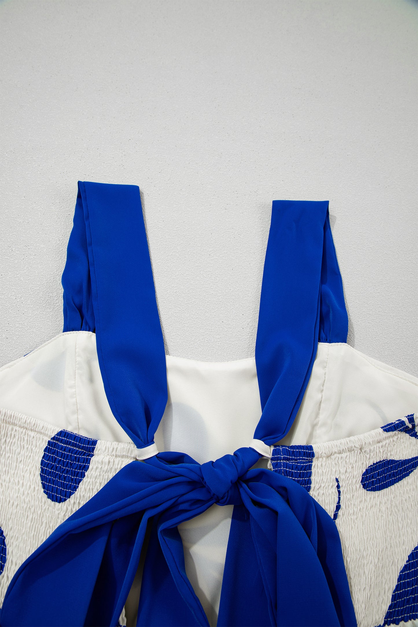Summer Blue Criss-cross Tie Back Dress