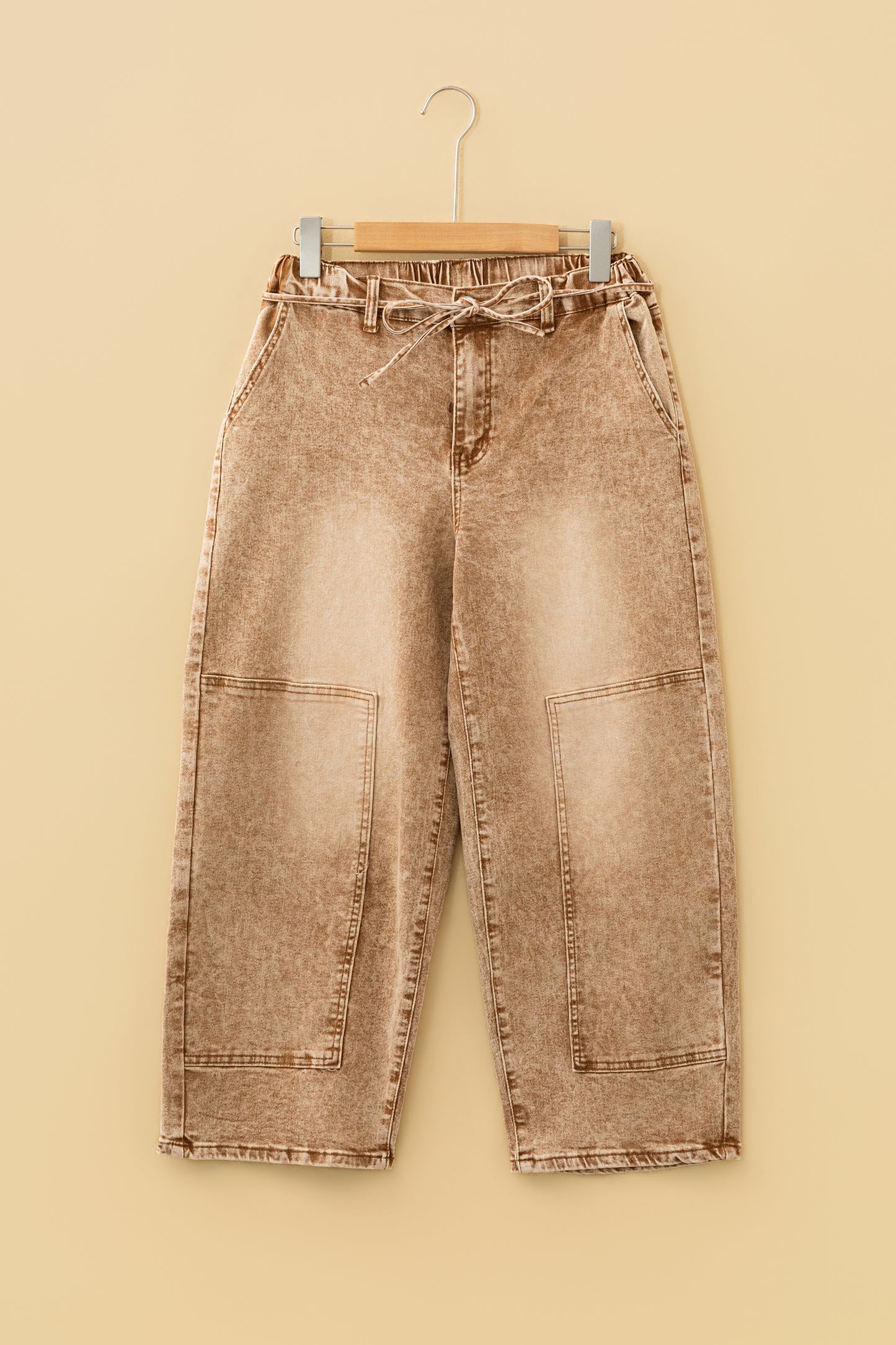 Acid Wash Barrel Jeans