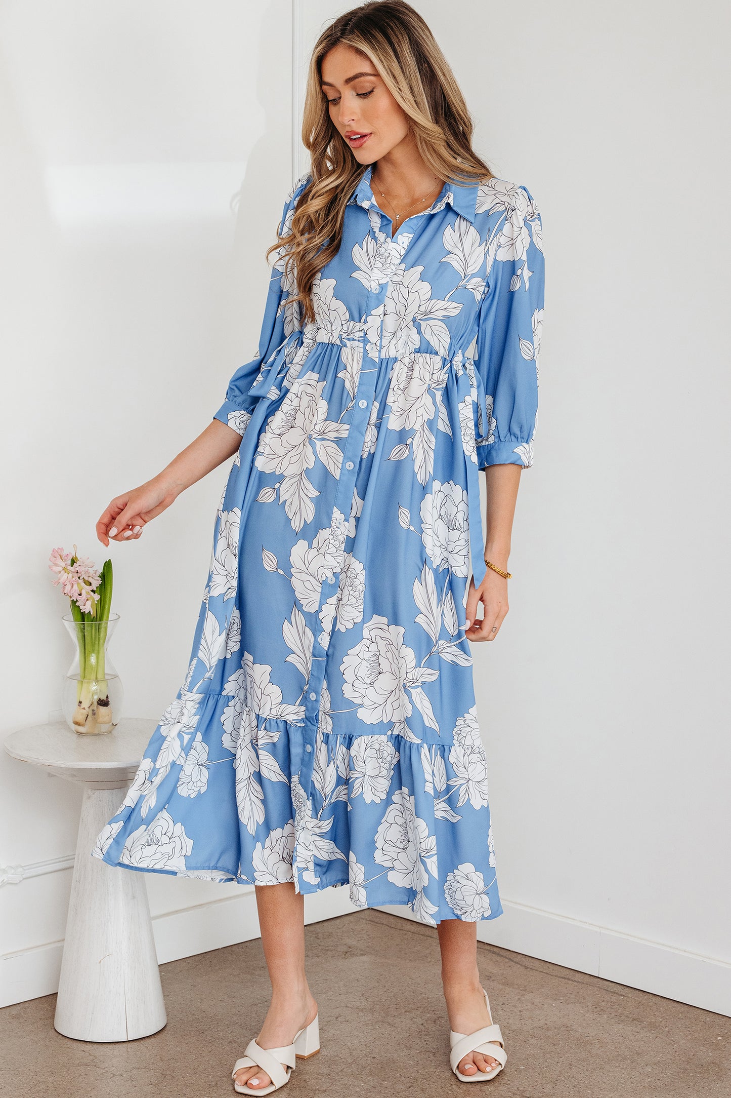 Evangeline Button Down Dress