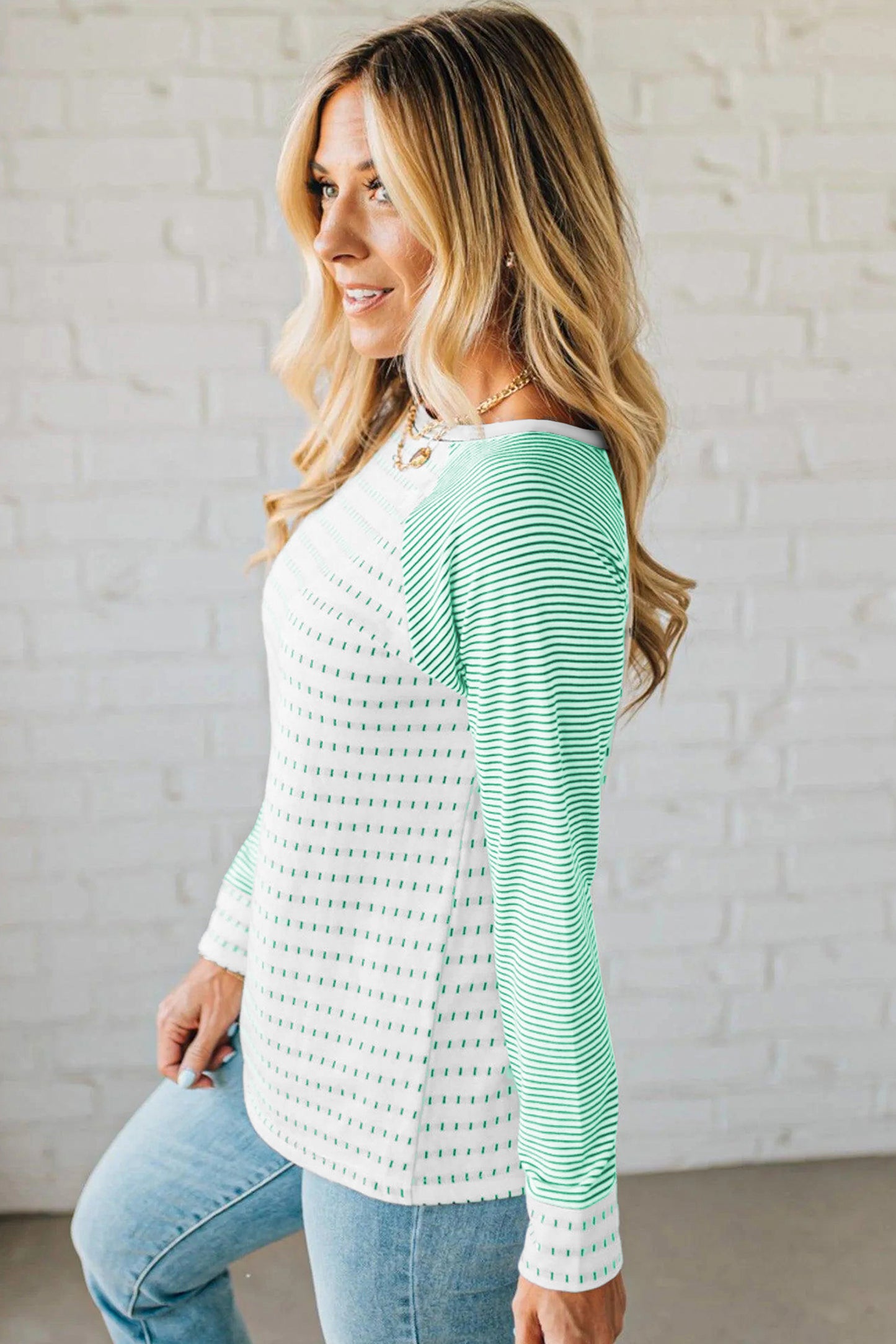 Raglan Stripes Long Sleeve Tee