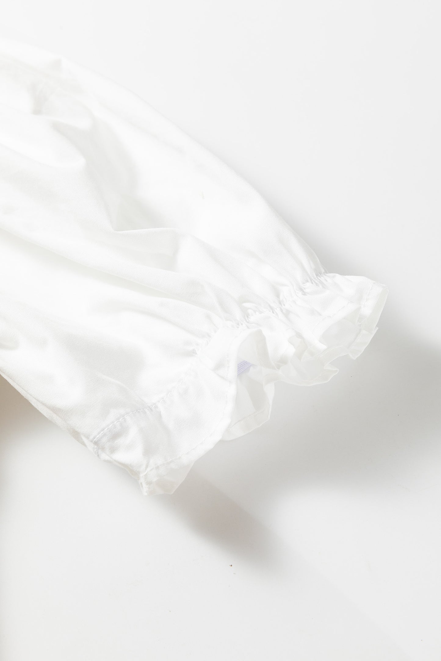 French Beige Sweater Top with Knit Sleeve