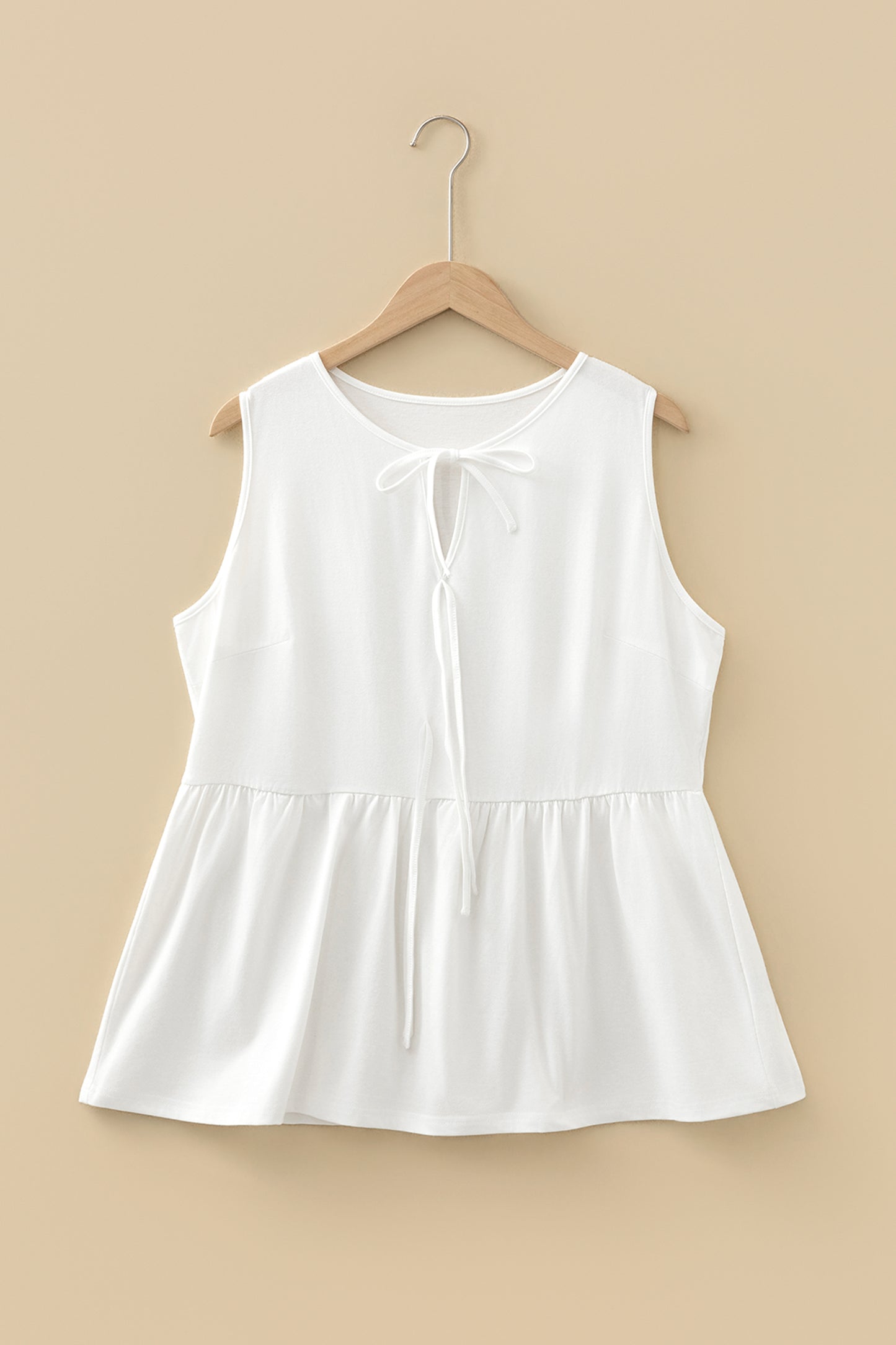 Bow Tie Peplum Top in Plus Size