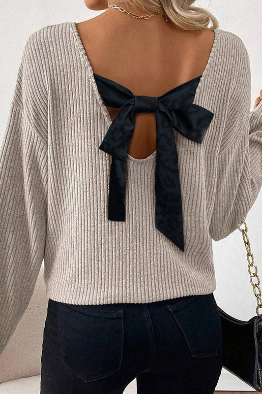 Ribbon Bow Back Top