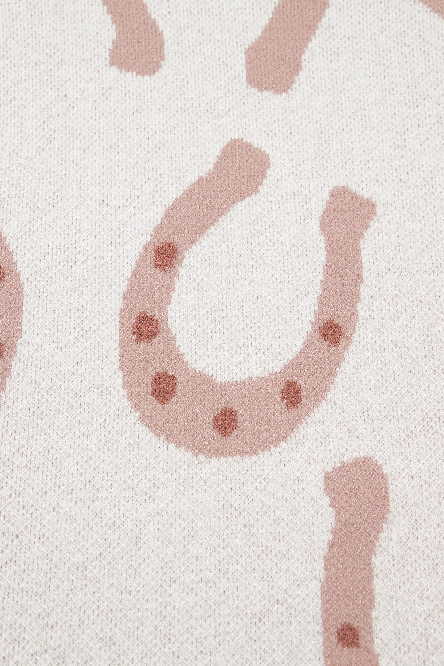 Beige Horse Shoe Knit Tee