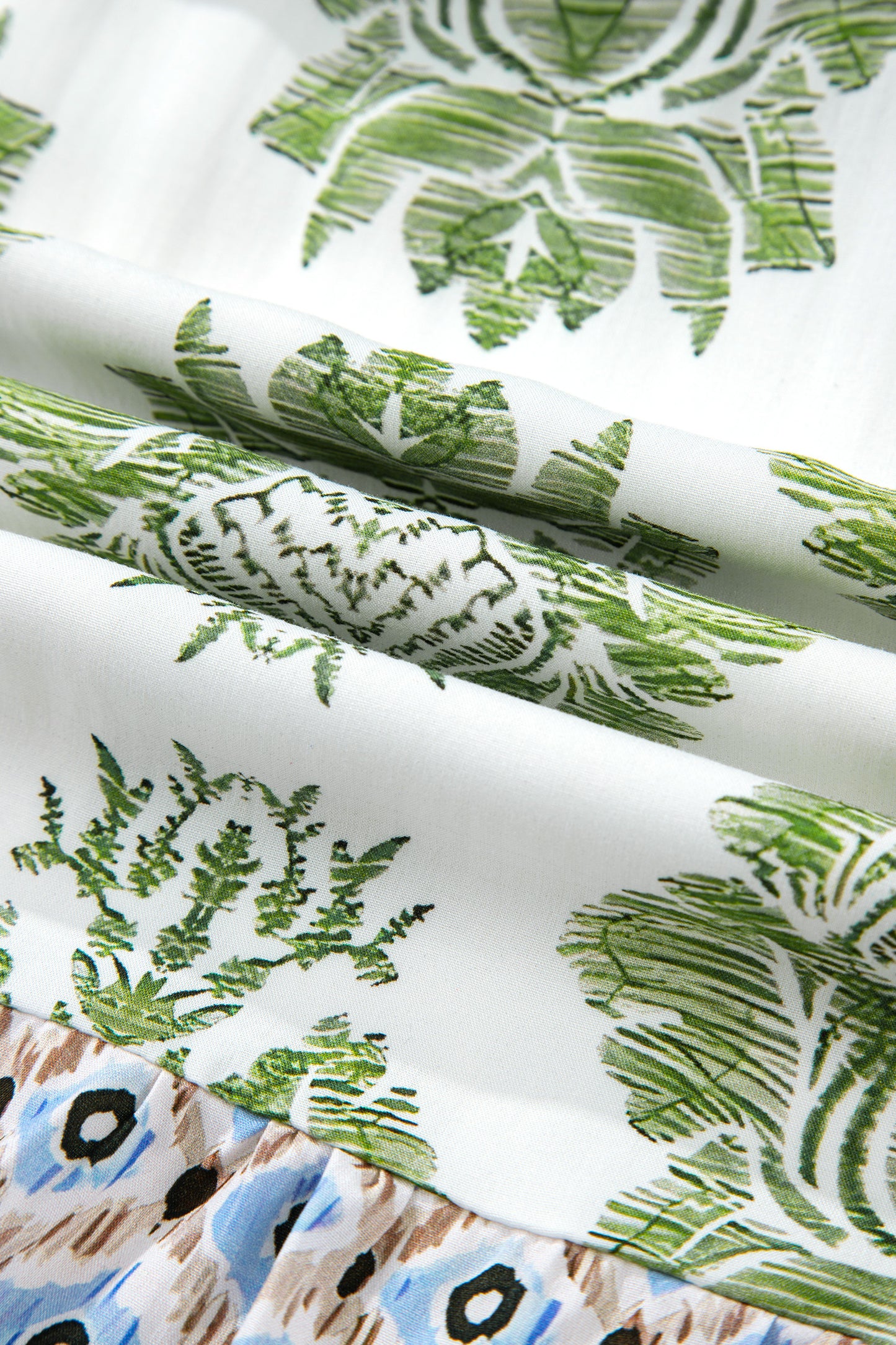 Green Floral Mini Dress