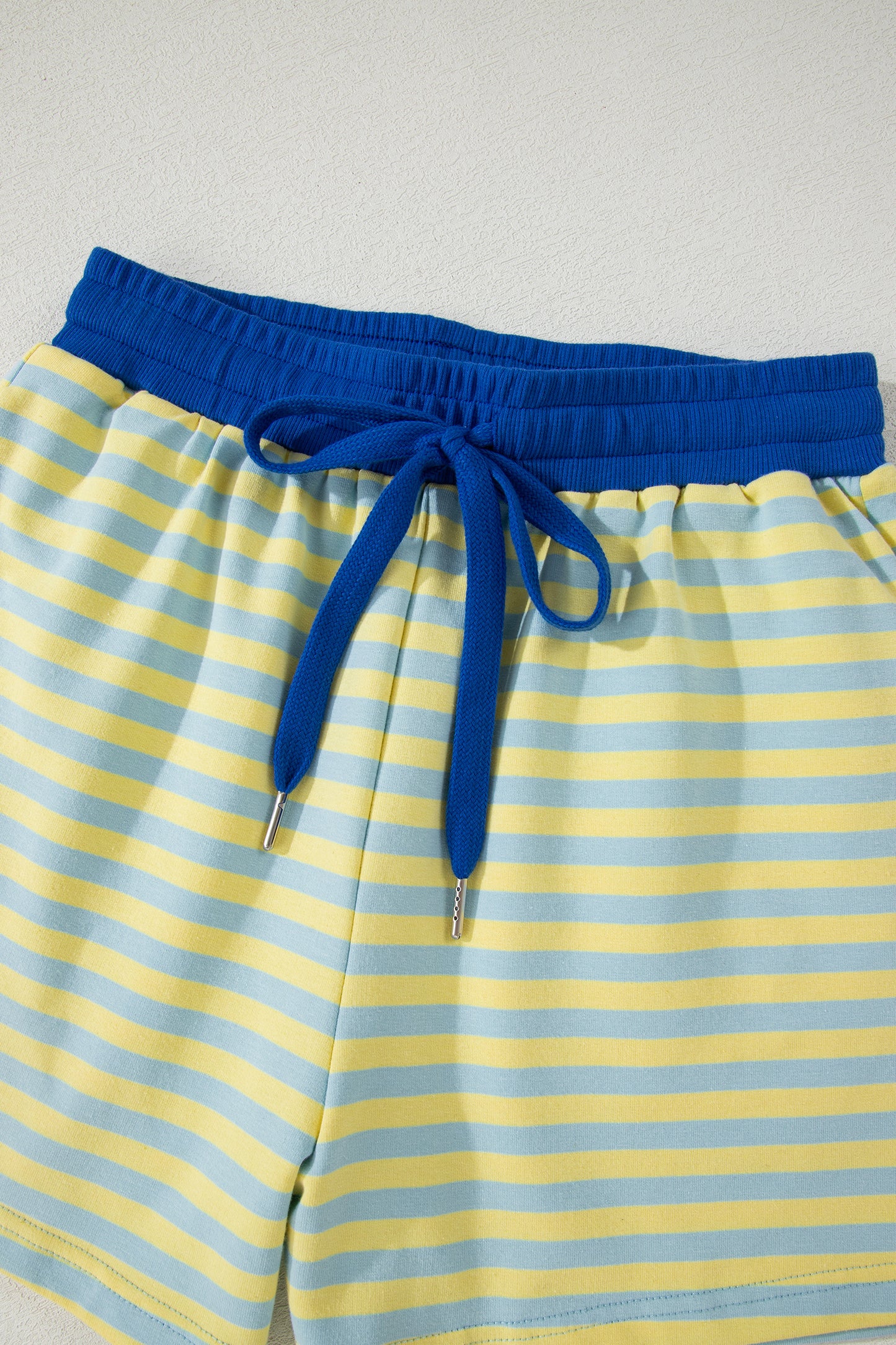 Striped Boxy Terry Shorts & Tee Set