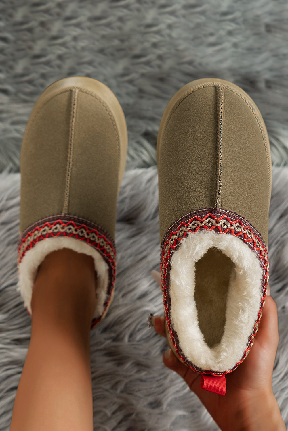 Sage Suede Plush Lined Boots