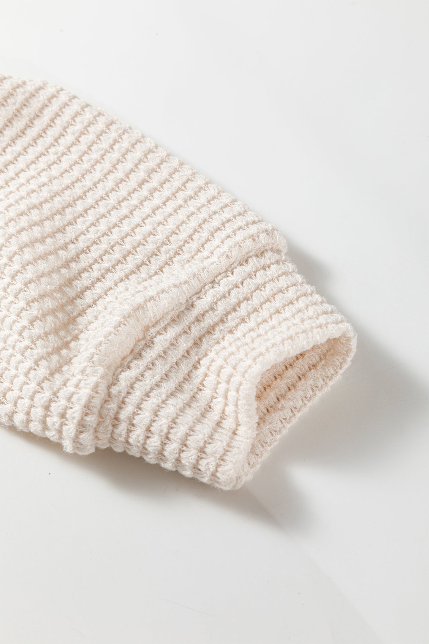 Jet Stream Textured Knit Asymmetric Top