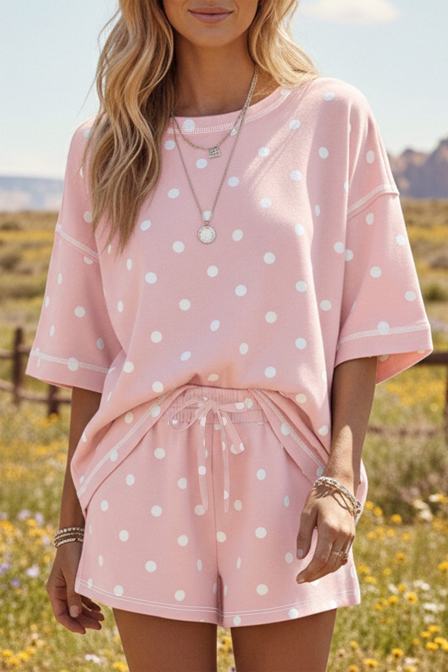 Poppy Exposed Seam 2pc Set