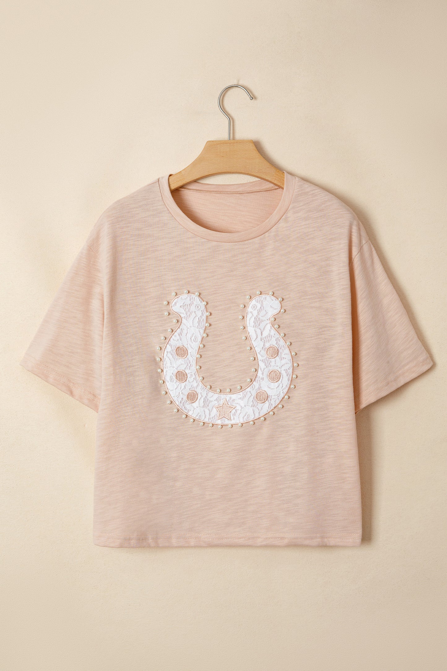 Pearl and Lace Horseshoe Tee