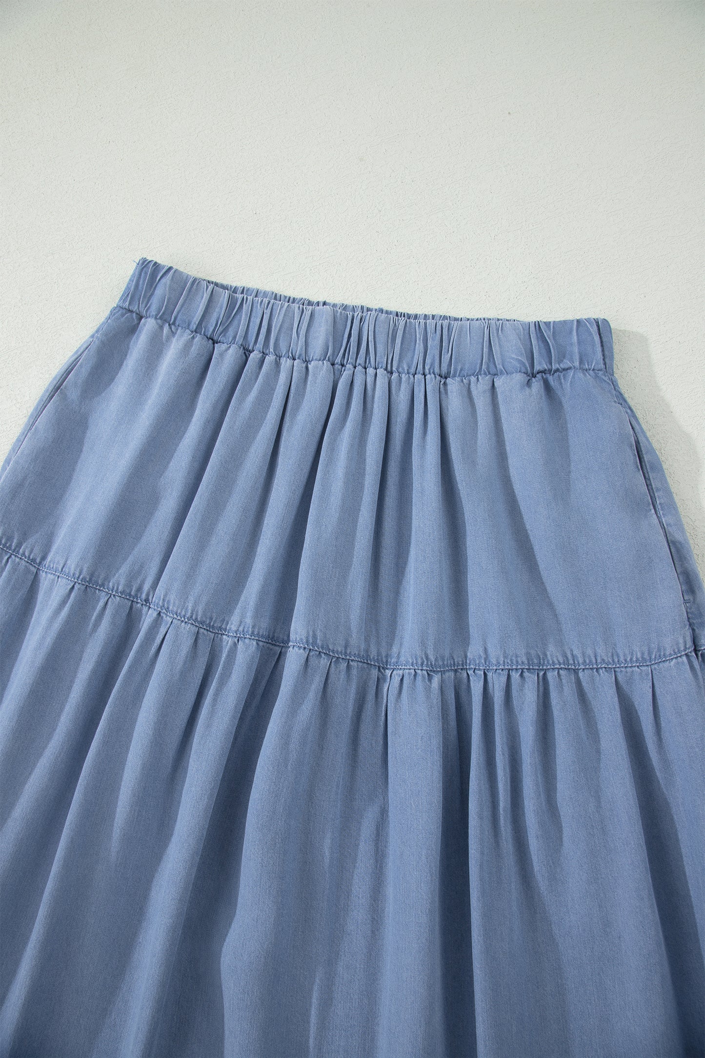 Beau Blue Denim Maxi Skirt