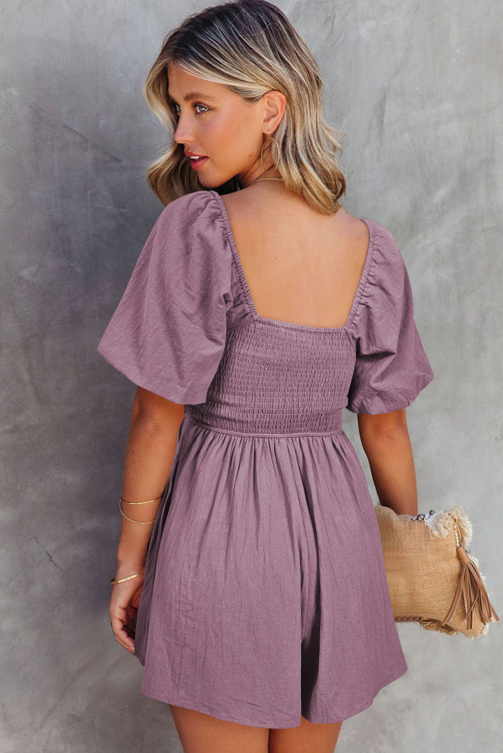 Valeria Square Neck Romper