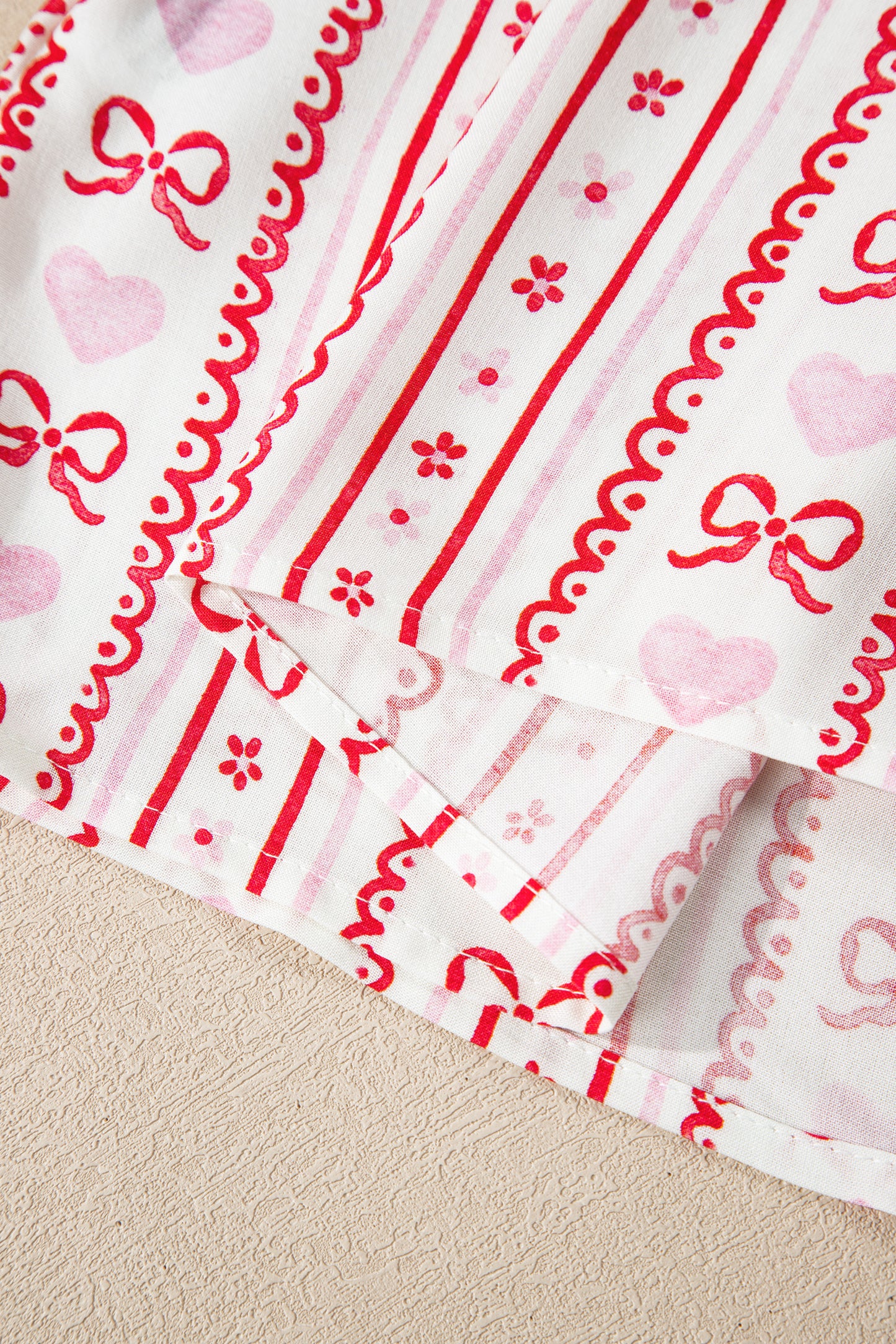 Hearts & Bows 2pc Pajama Set