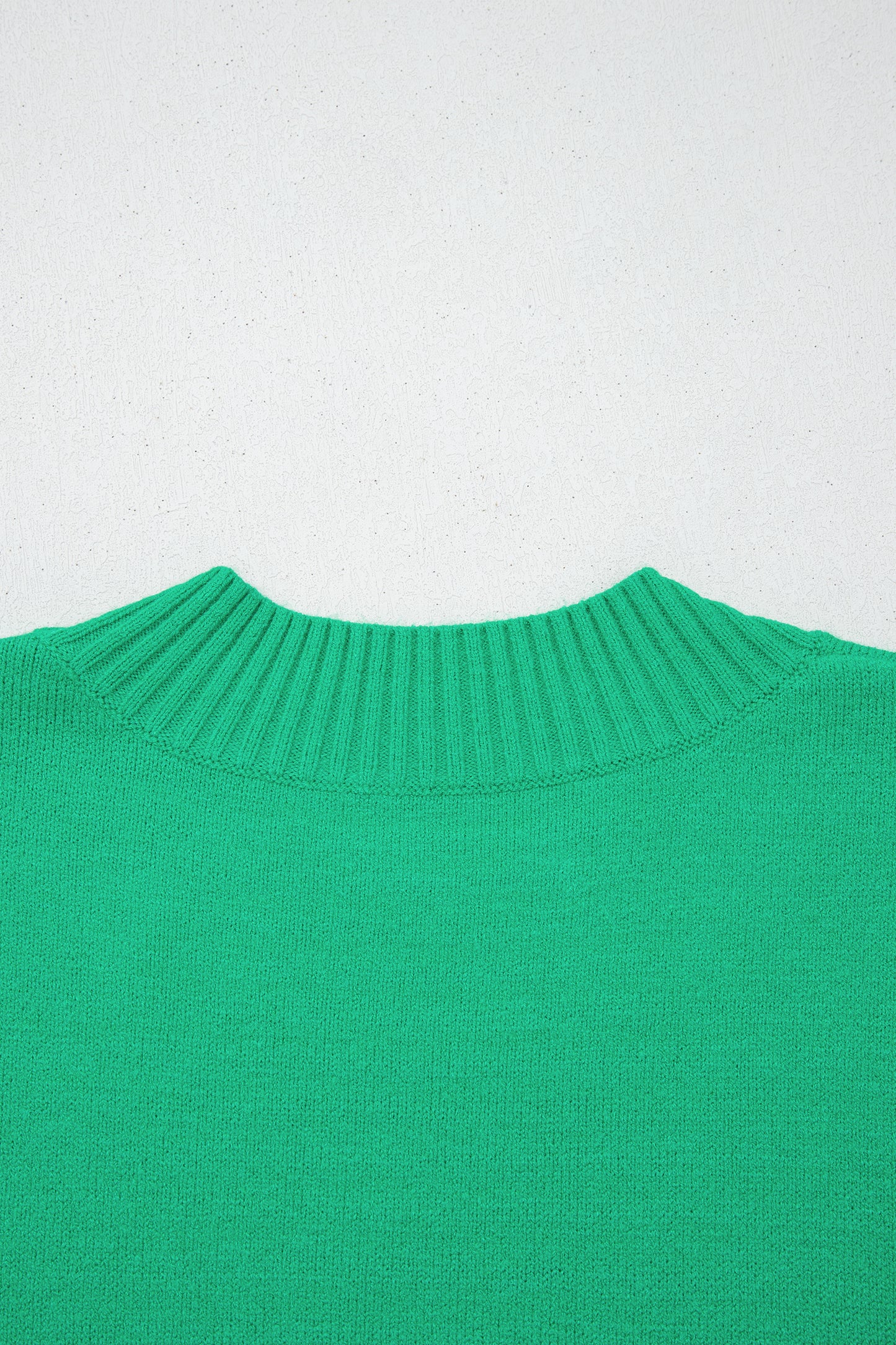 Ribbed Ruffle Sleeve Sweater