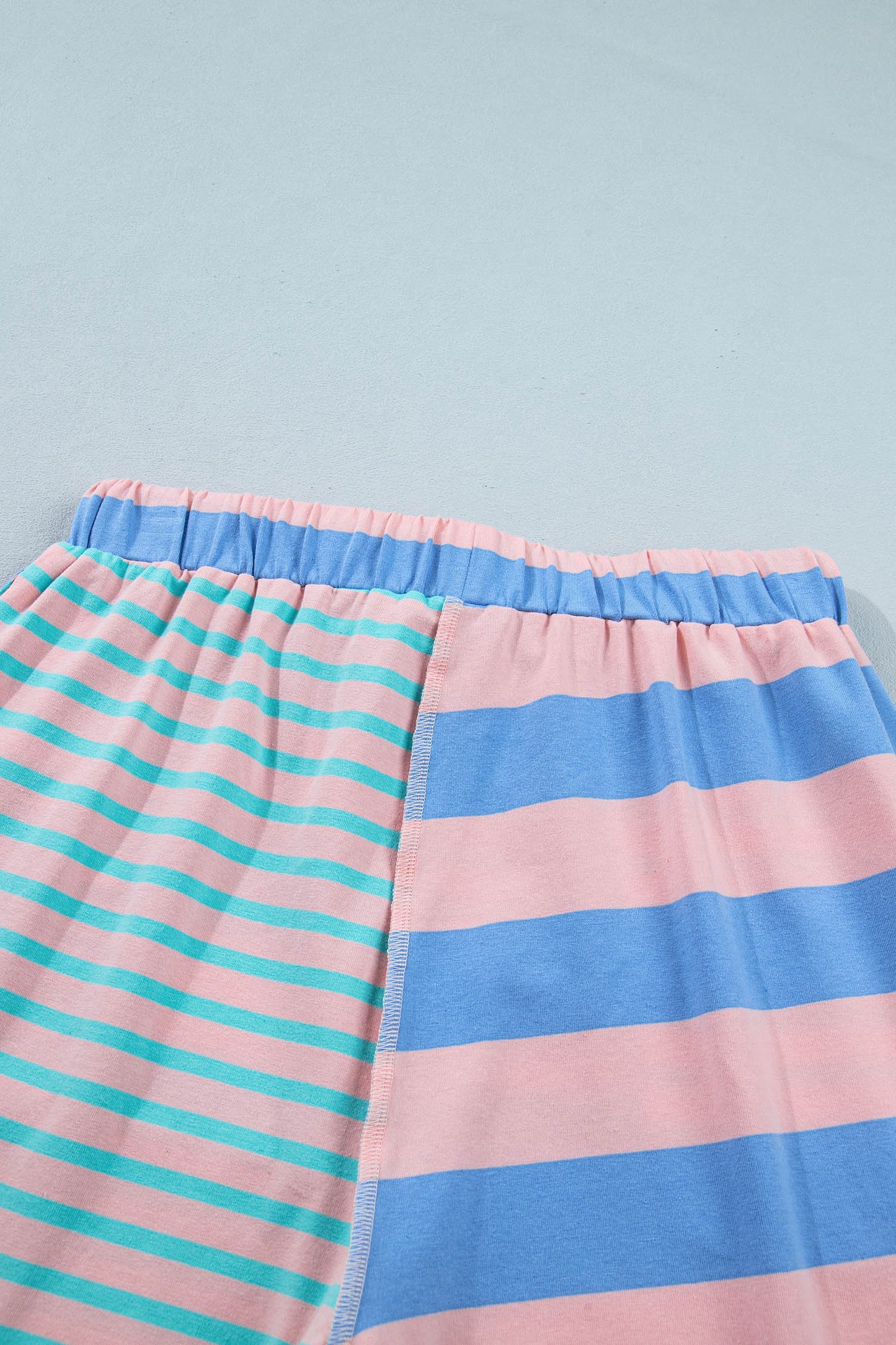 Pink Patchwork 2pc Short Set