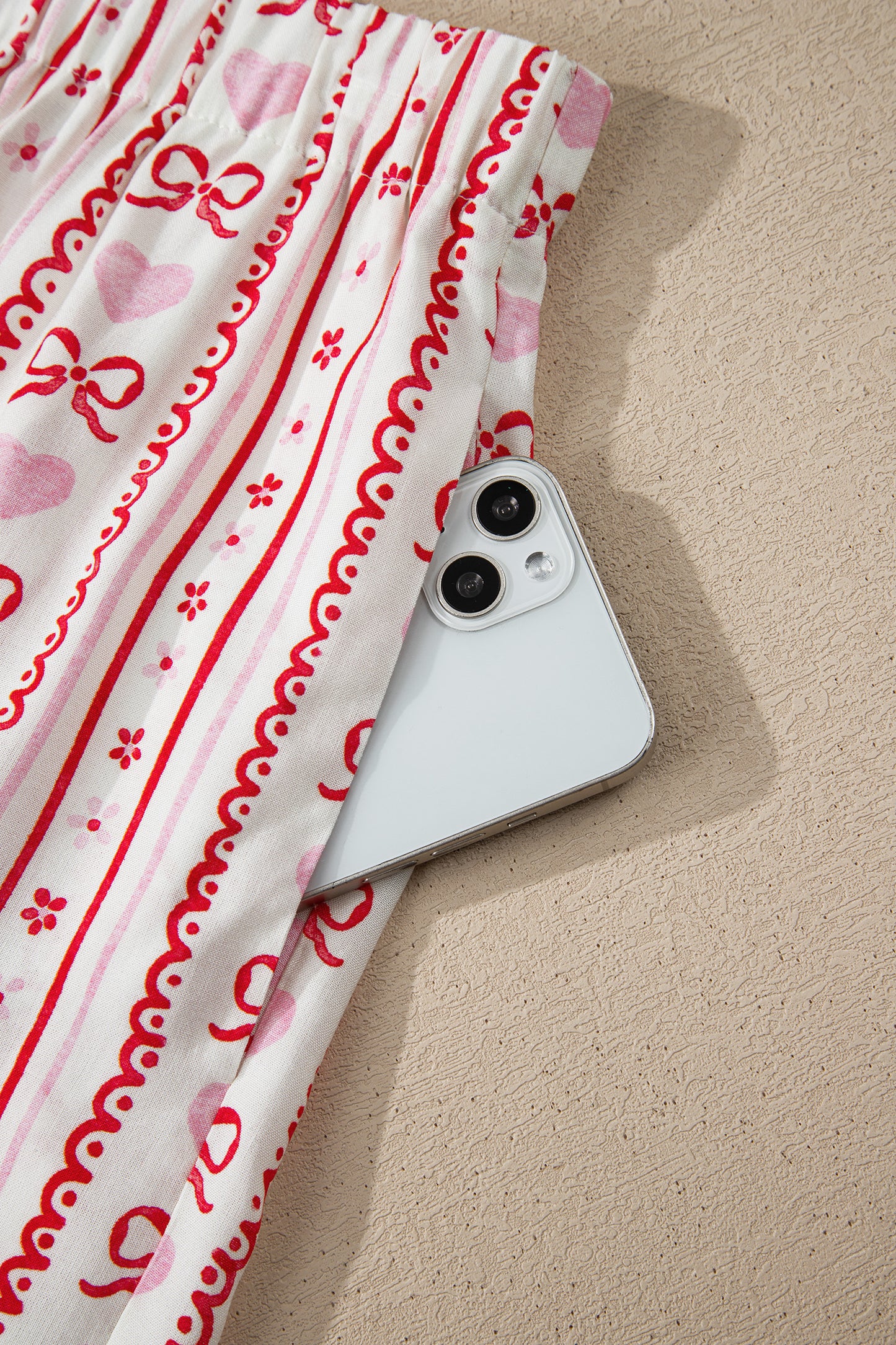 Hearts & Bows 2pc Pajama Set