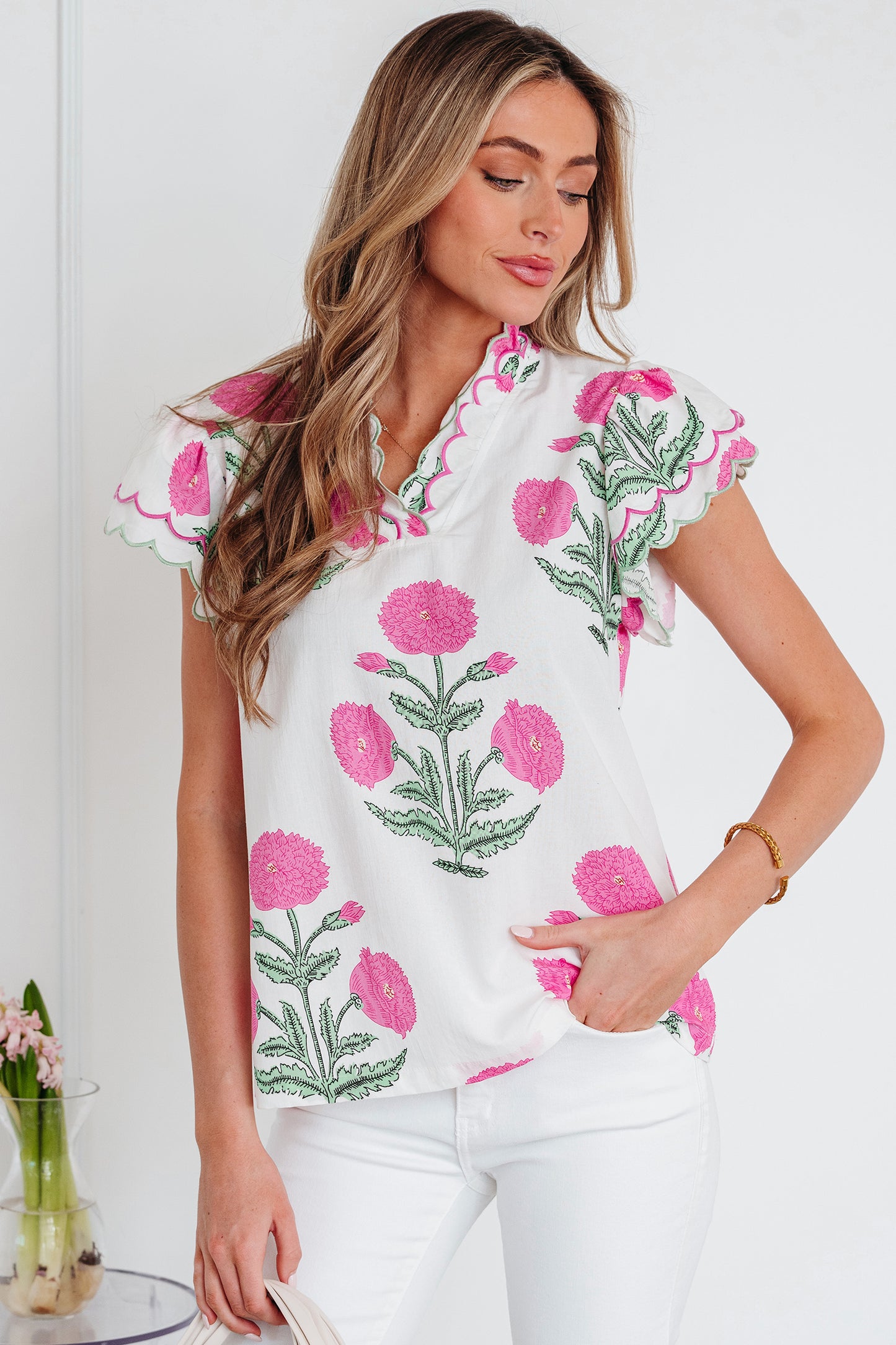 Wildflower Short Sleeve Blouse