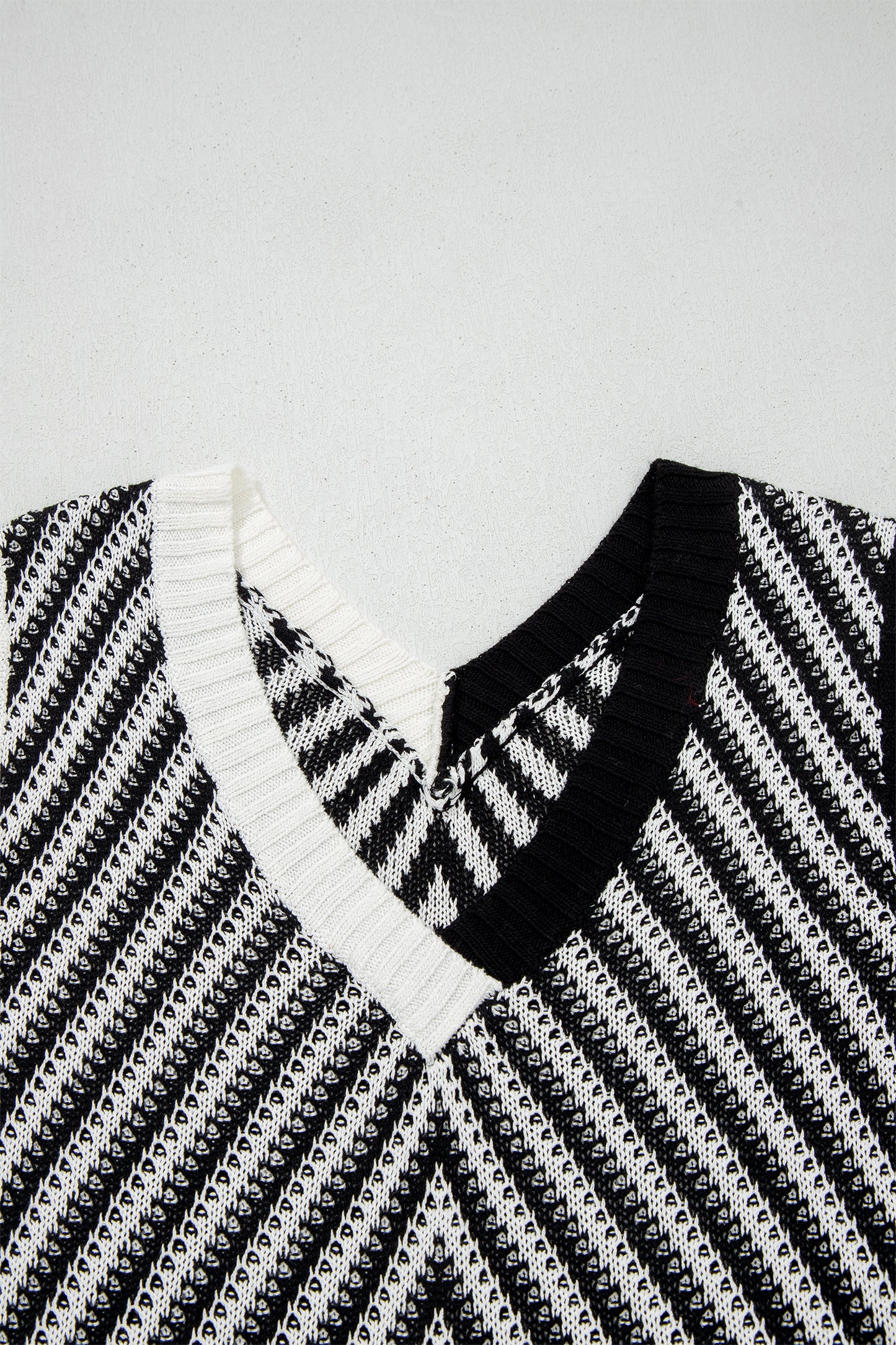Chevron Knit Sweater Vest
