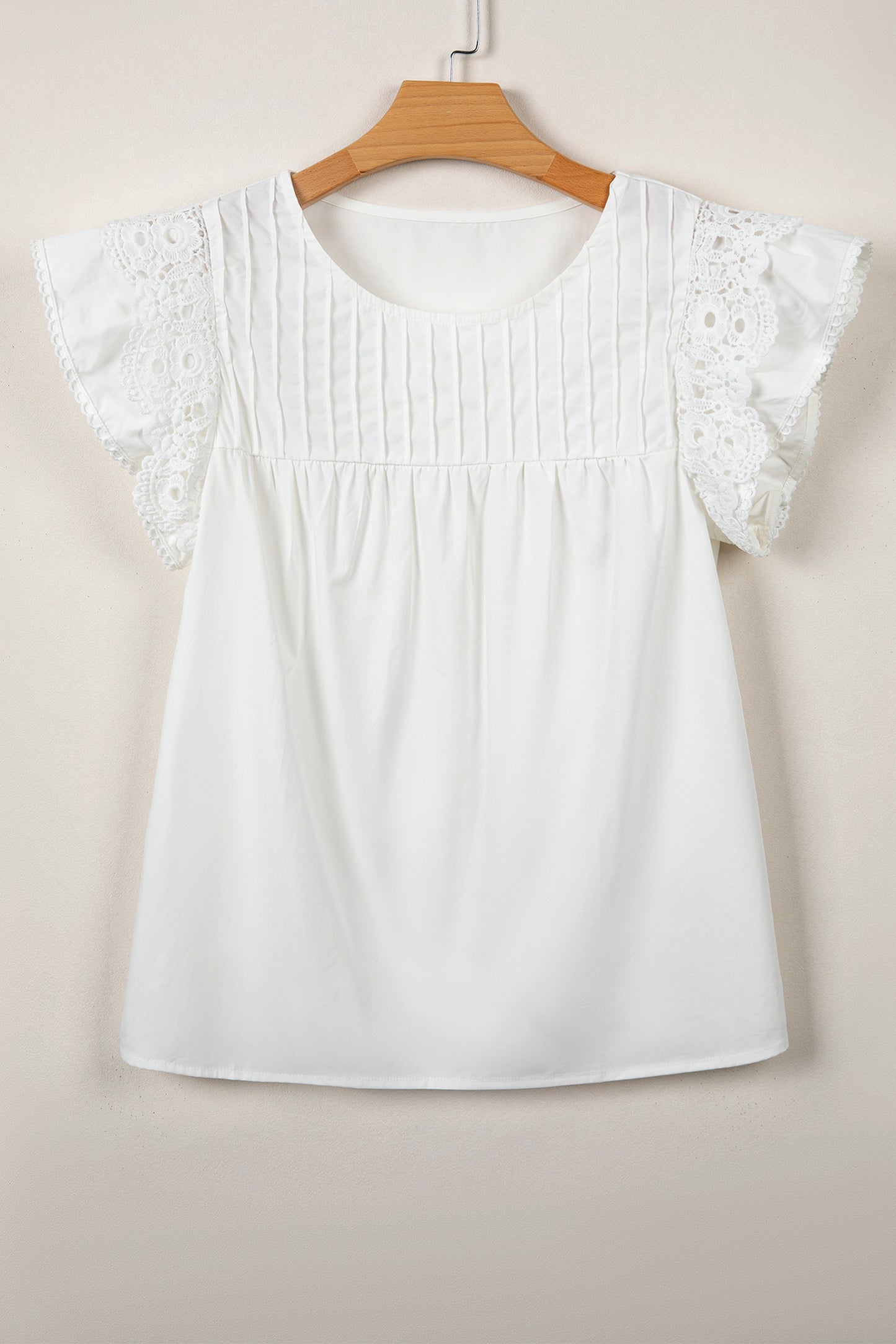 Flutter White Lace Blouse
