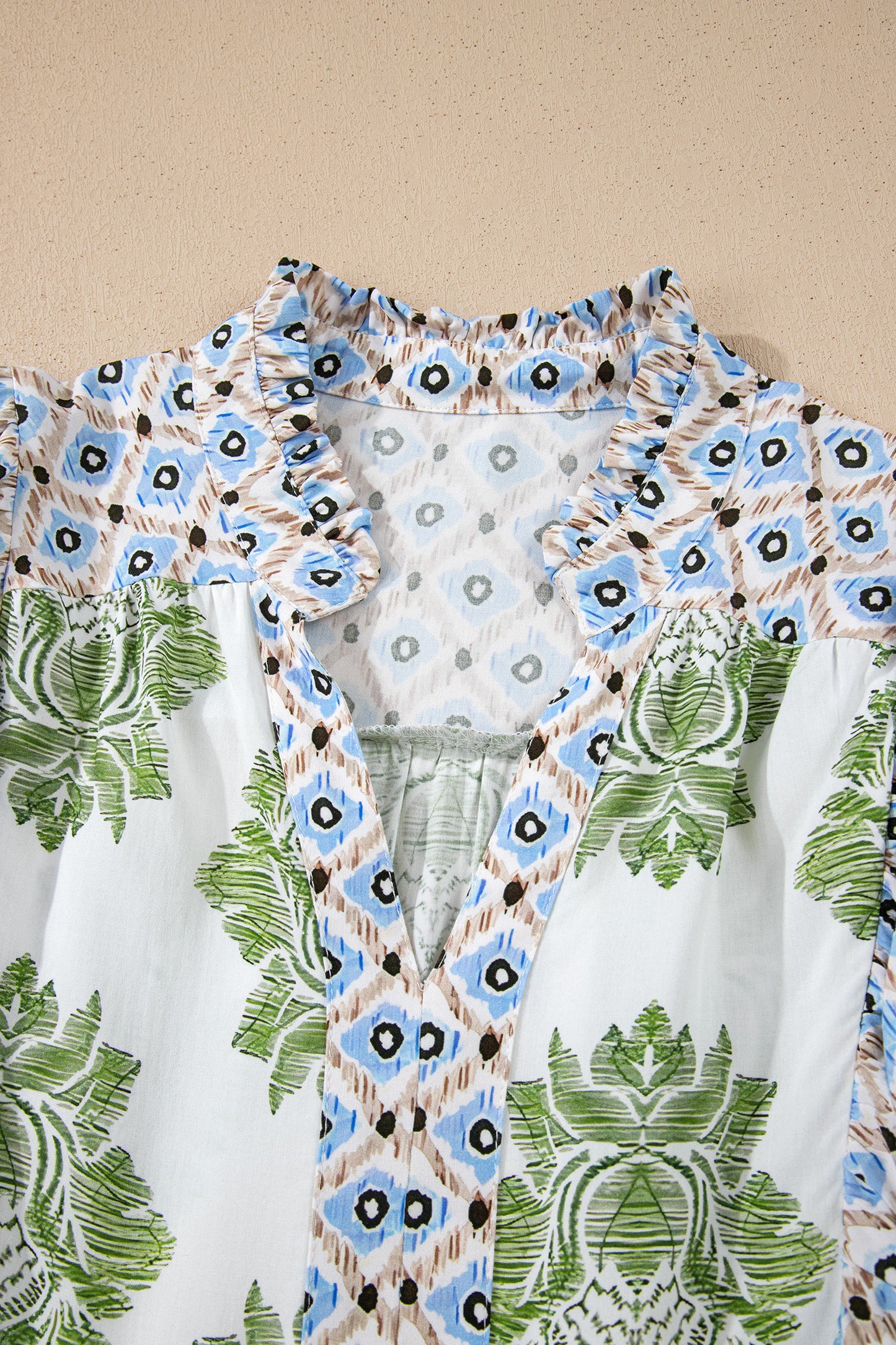 Green Floral Mini Dress