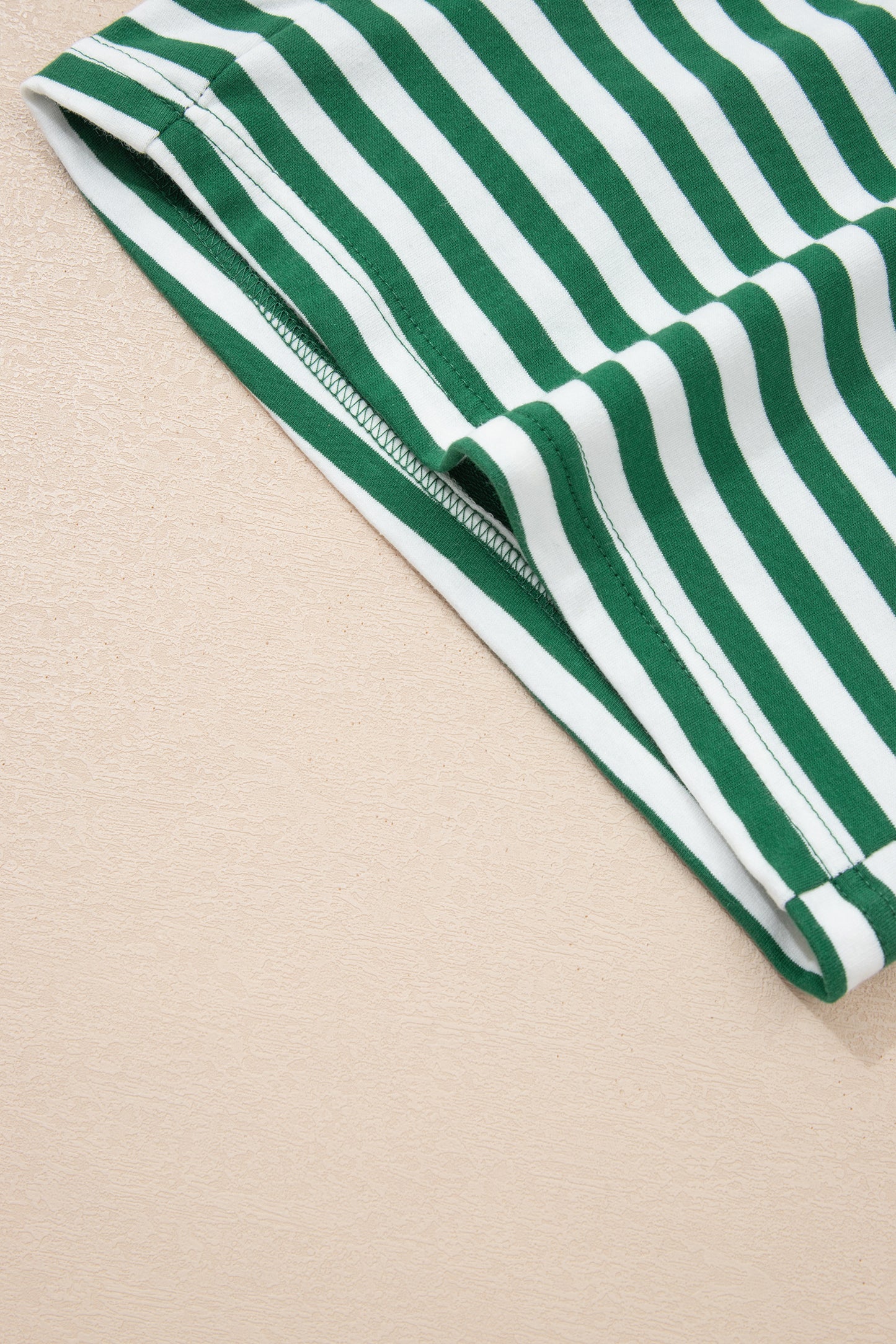 Striped Boxy Terry Shorts & Tee Set