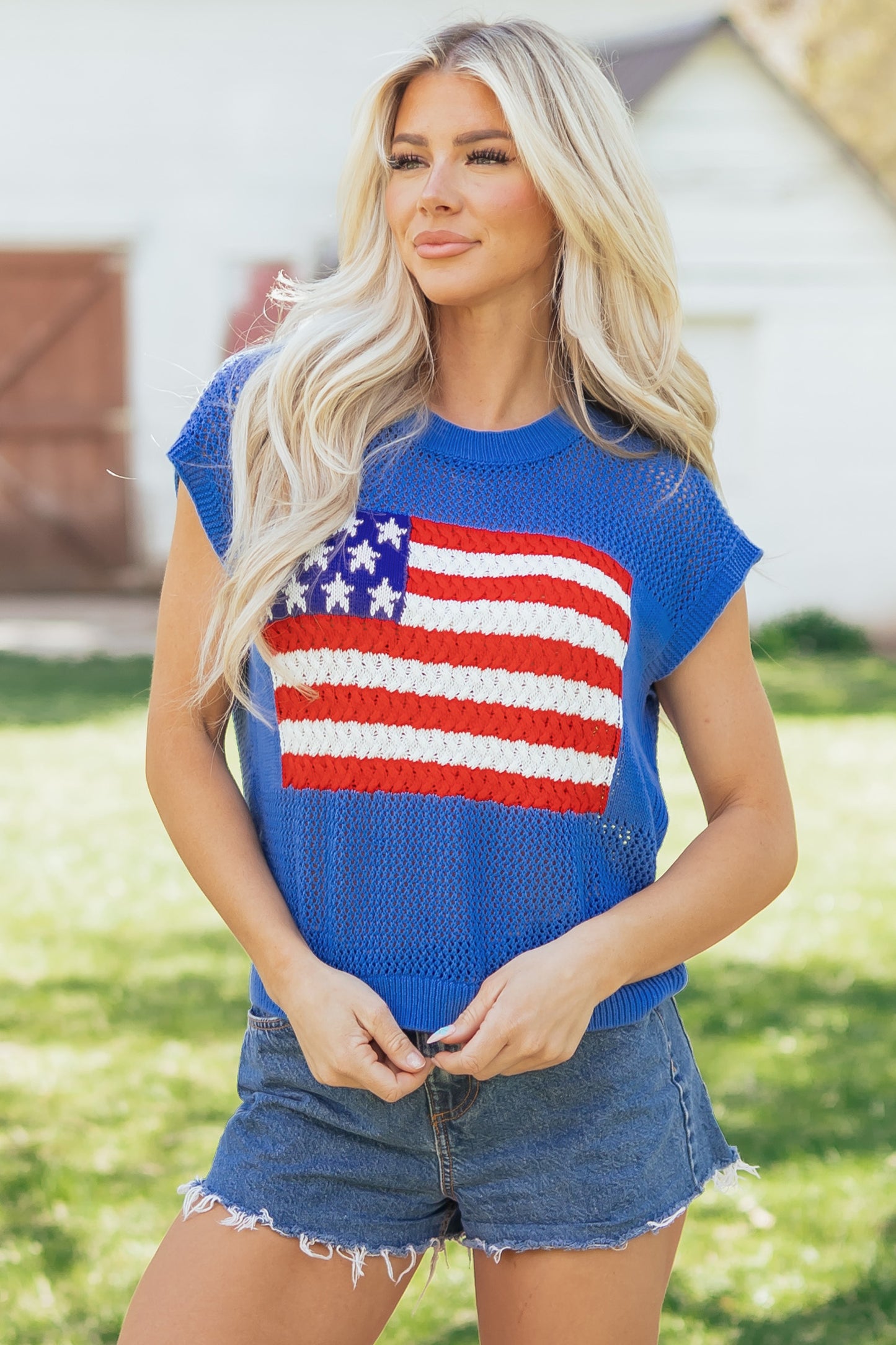 American Summer Sweater Top