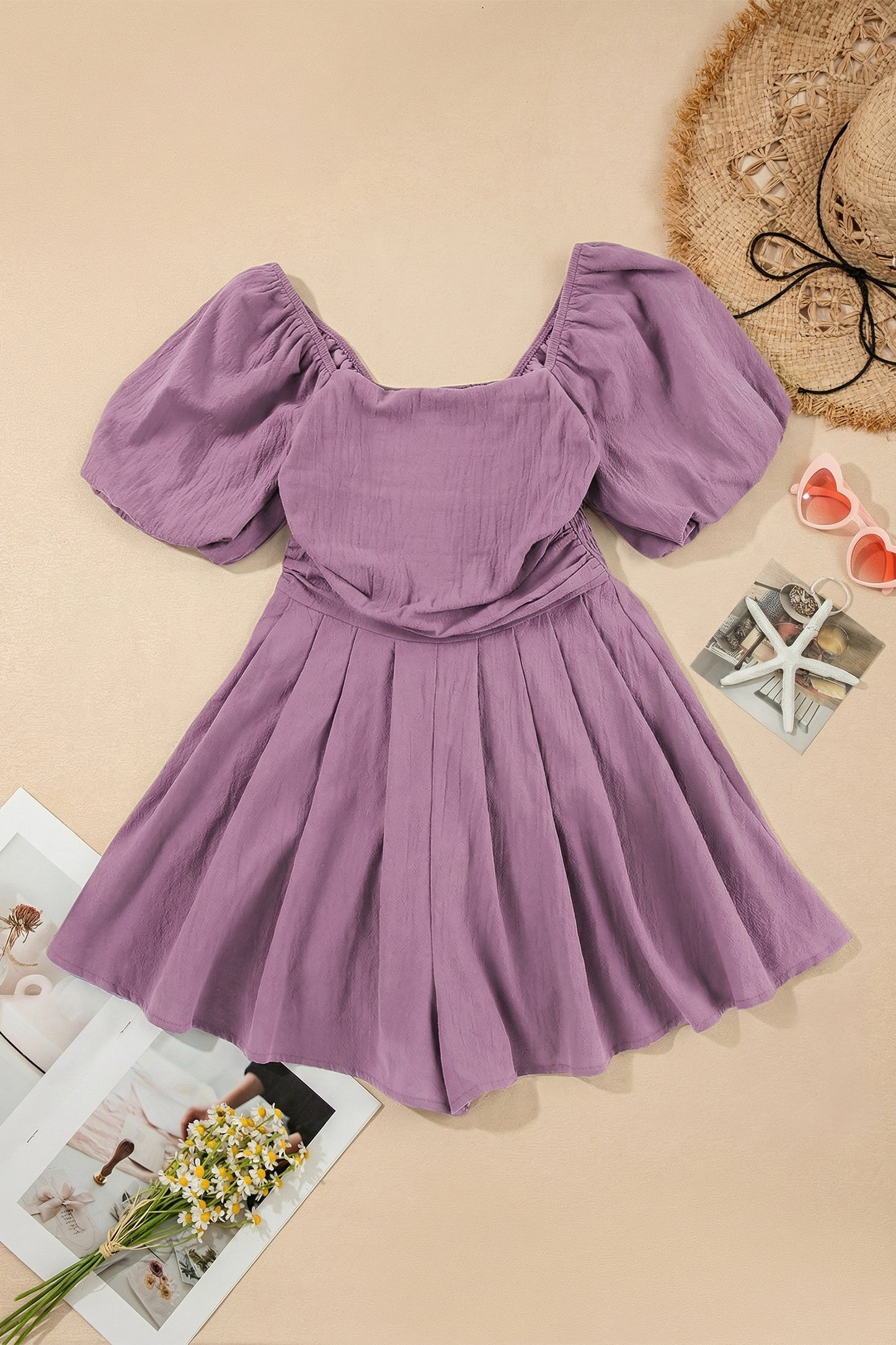 Valeria Square Neck Romper