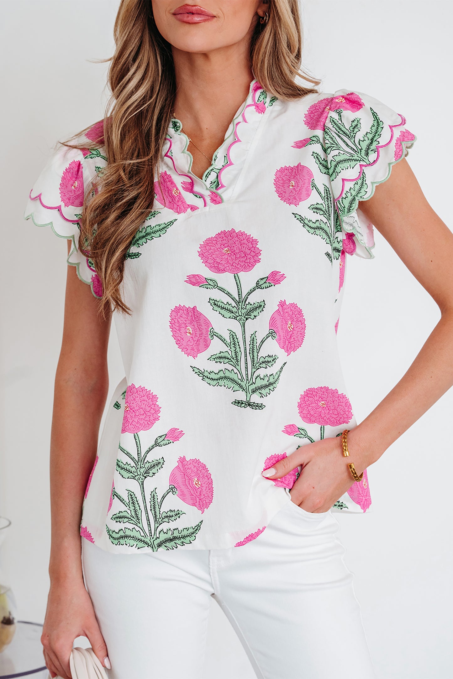 Wildflower Short Sleeve Blouse