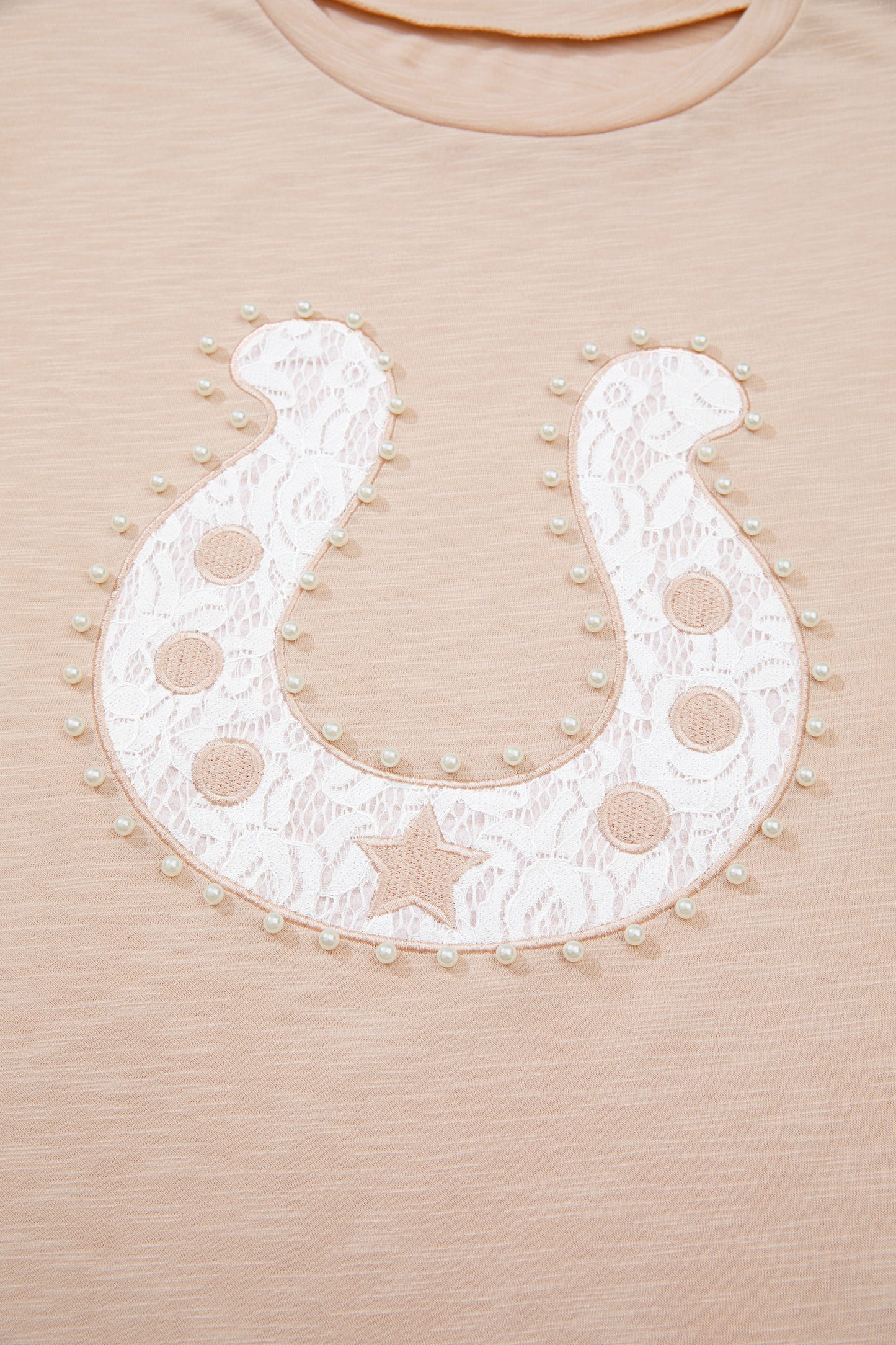 Pearl and Lace Horseshoe Tee