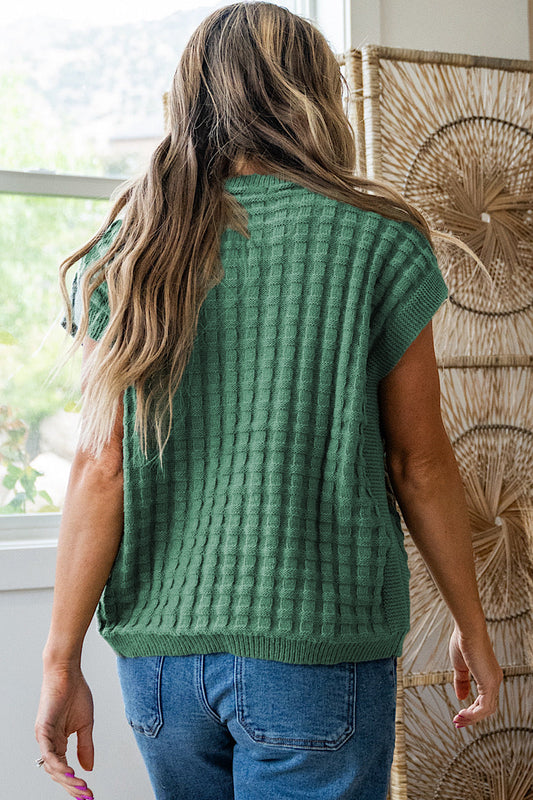 Mist Green Round Neck Sweater