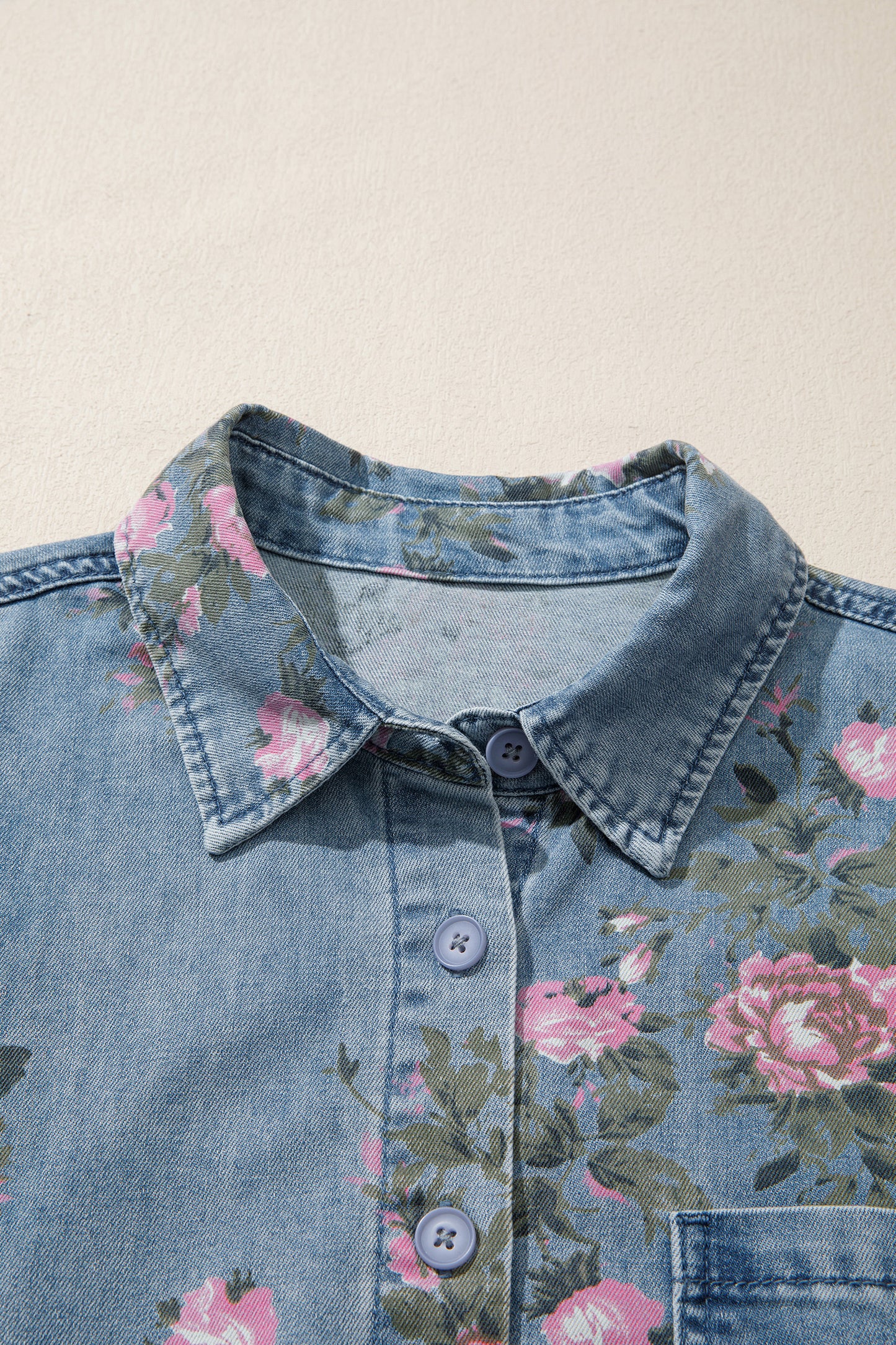 Vera Floral Denim Shirt