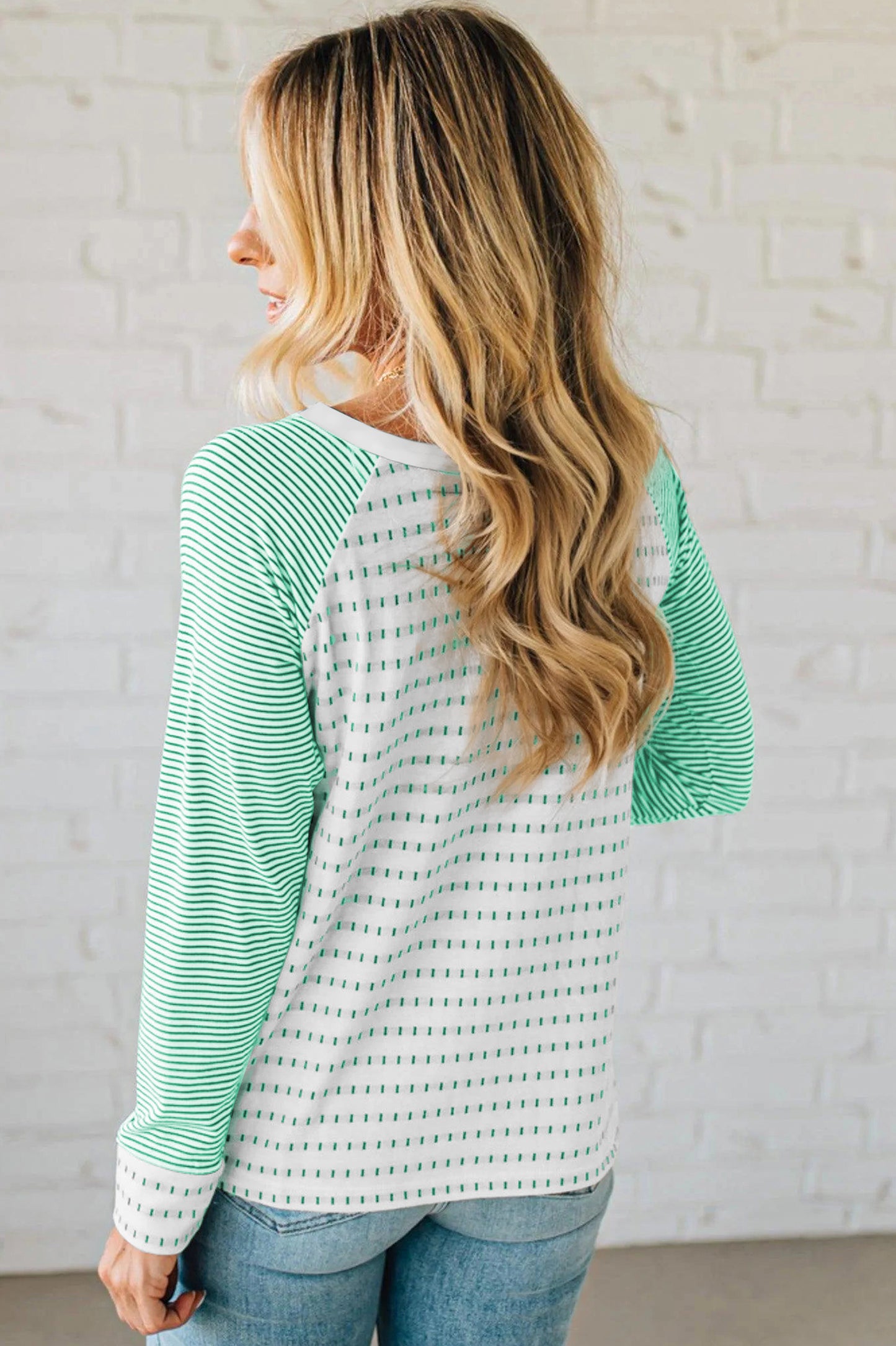 Raglan Stripes Long Sleeve Tee