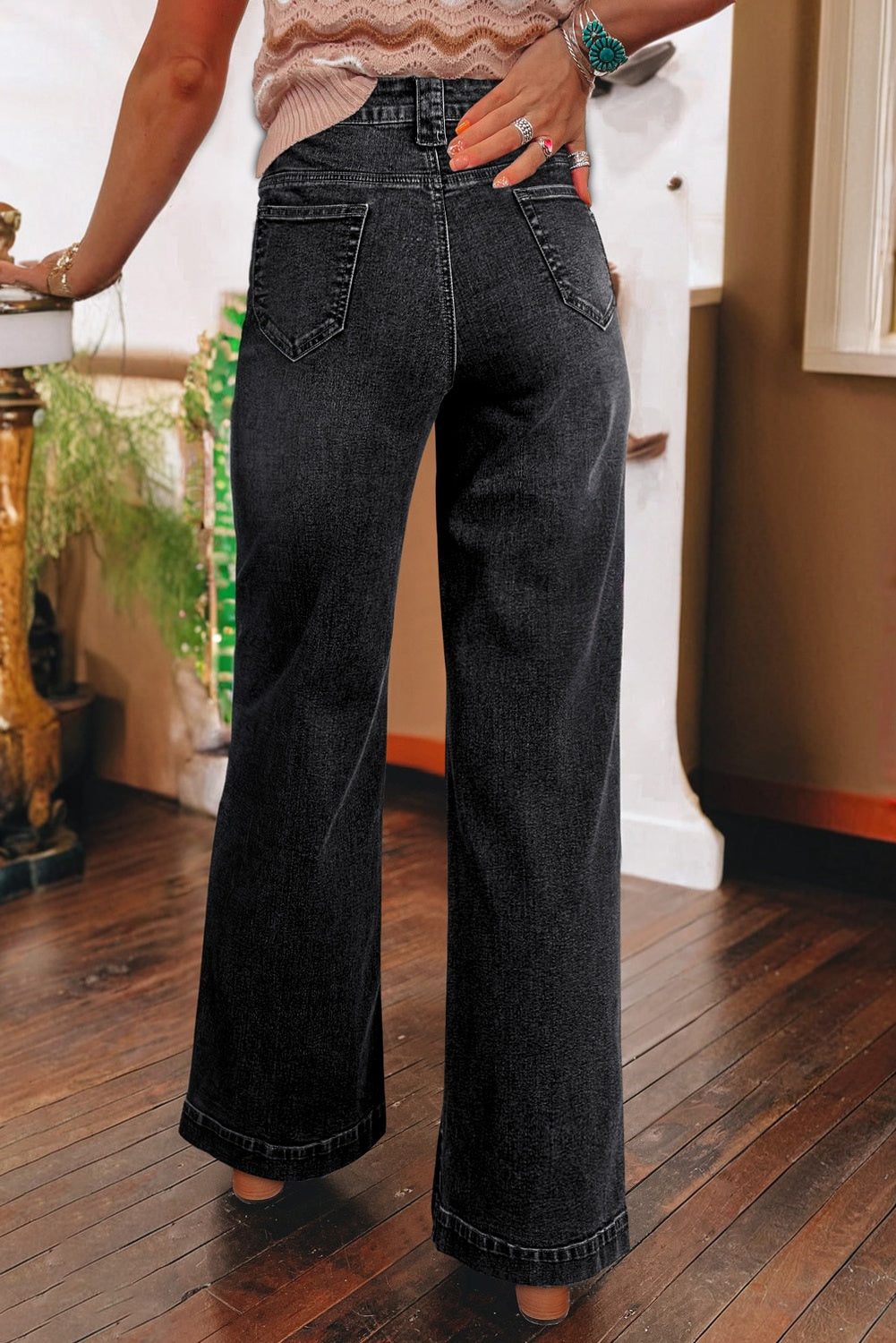 Black Wide Leg Jeans