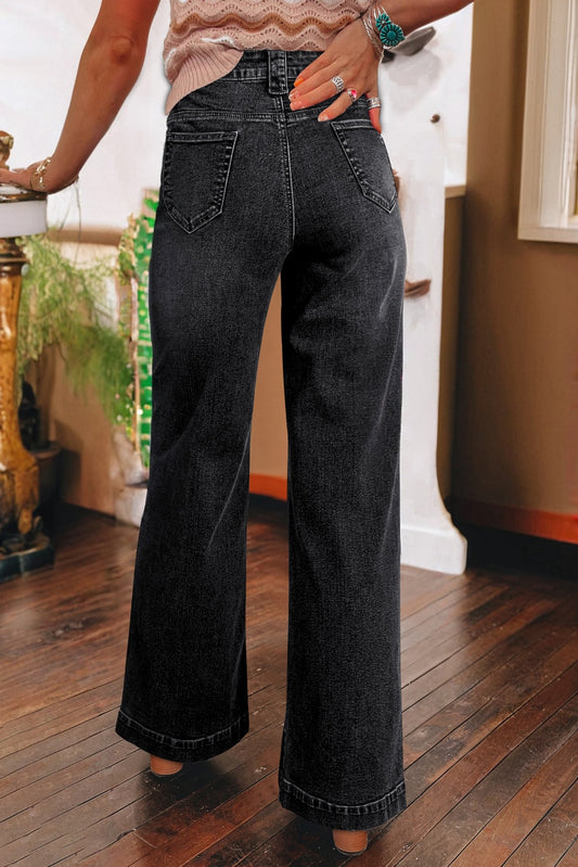 Black Wide Leg Jeans