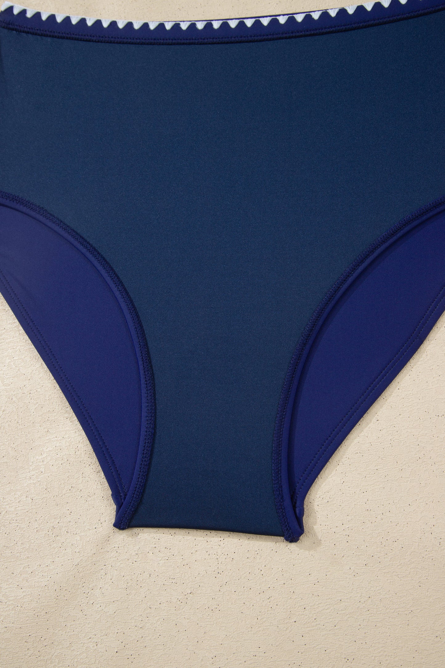 Shell Stitched High Waist Bikini Set