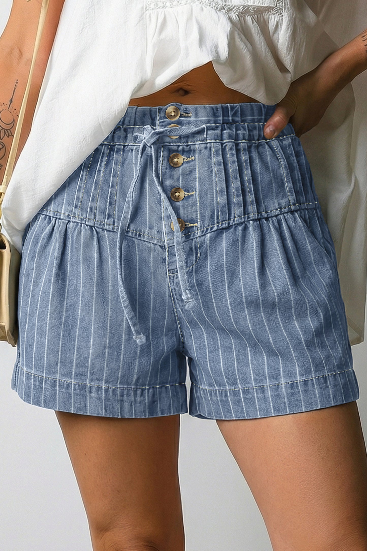 Patty High Waist Denim Shorts