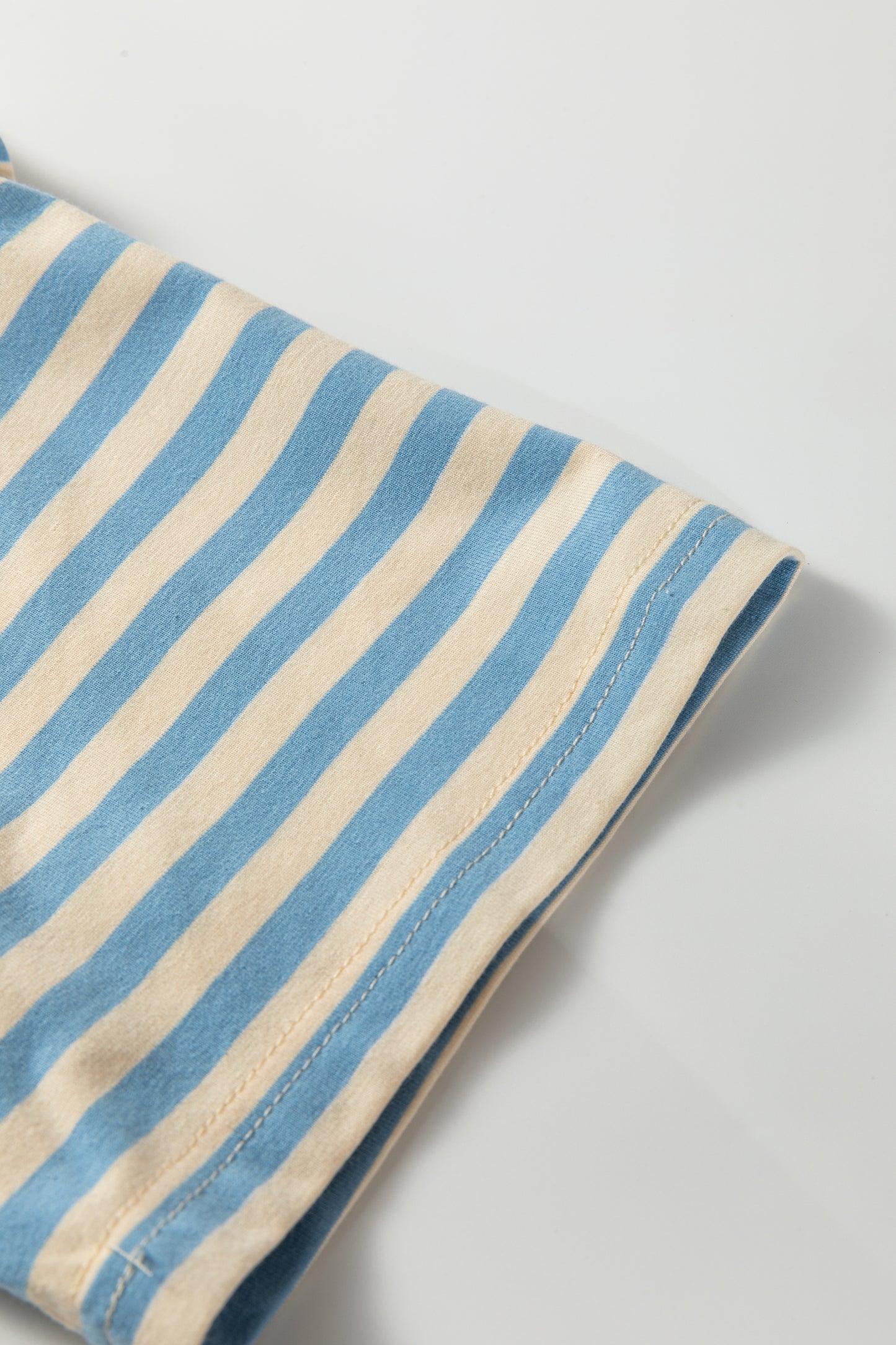 Sky Blue Striped Loose Tee