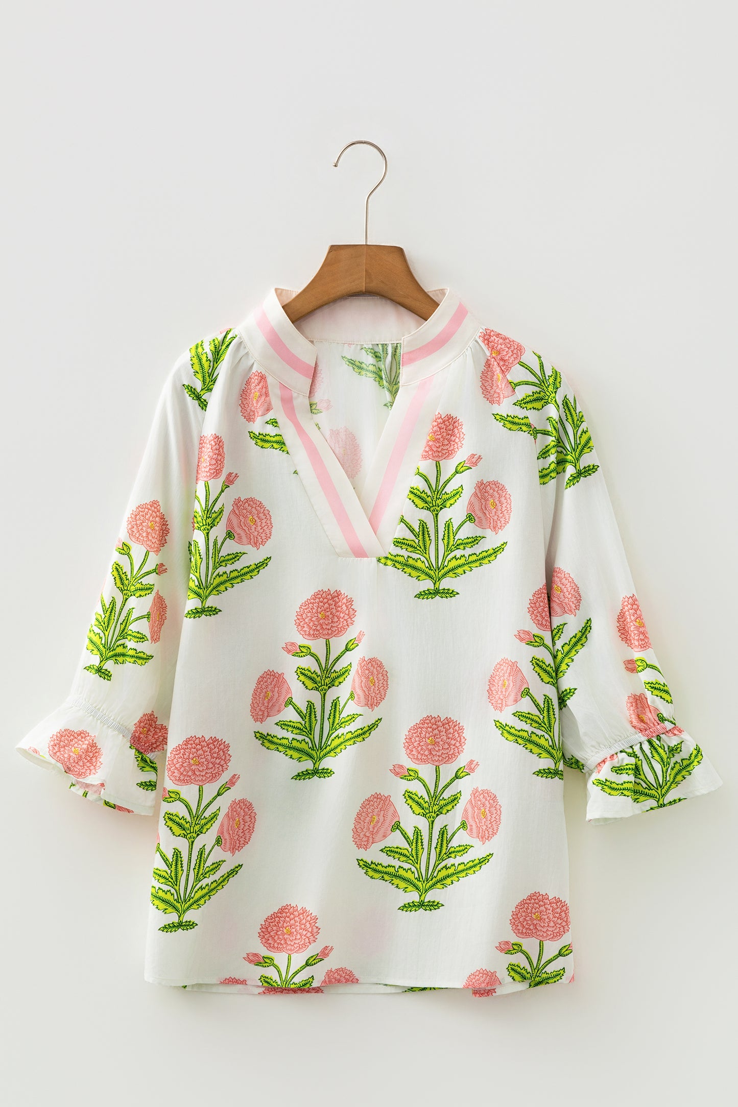 Wild Flower 3/4 Sleeve Blouse