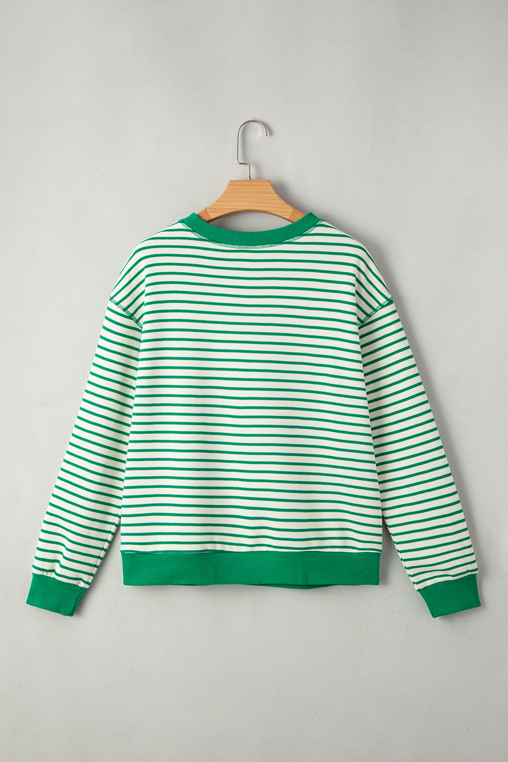 Striped Exposed Seam Pullover Top