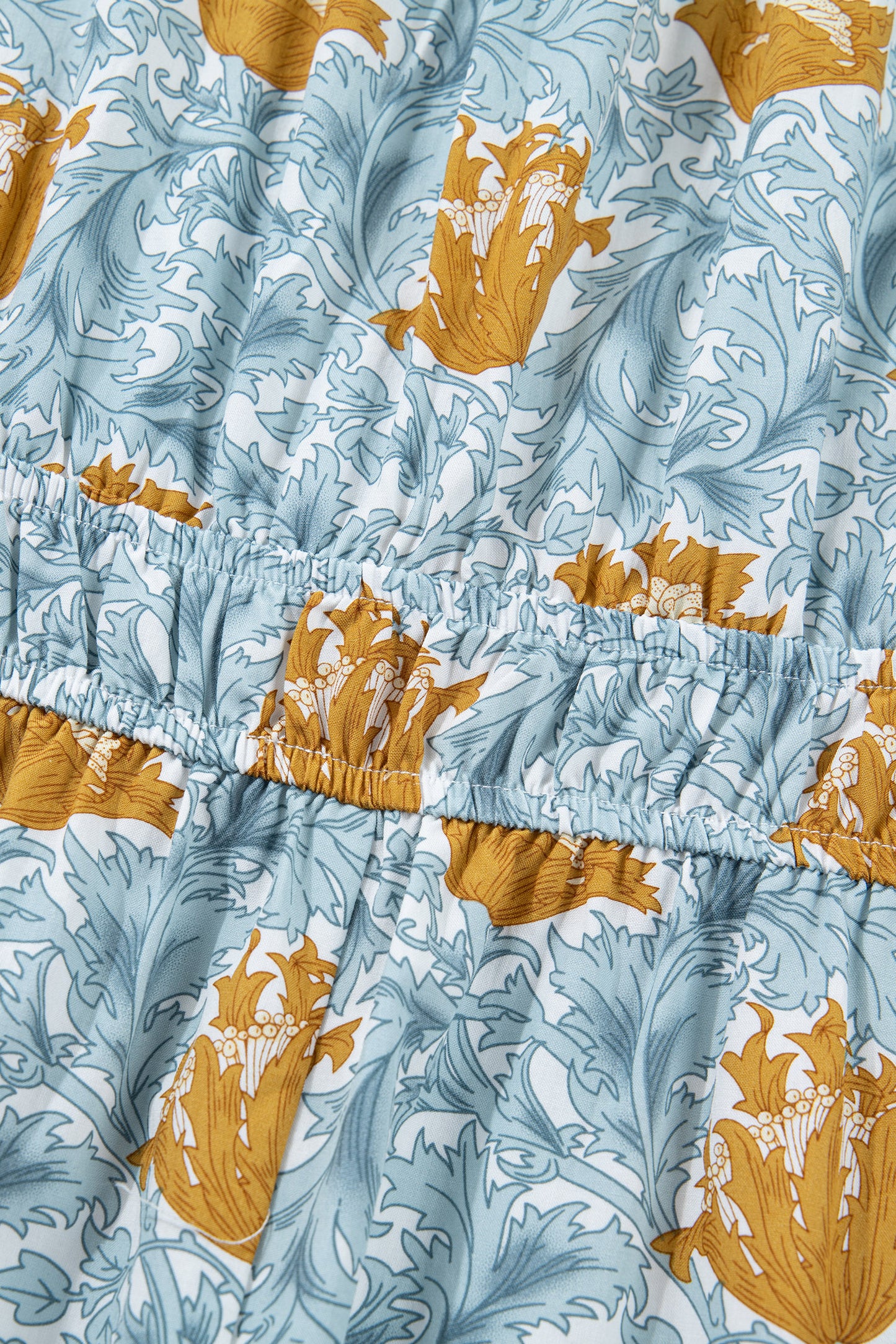 Floral Print Frilled Neck Dress