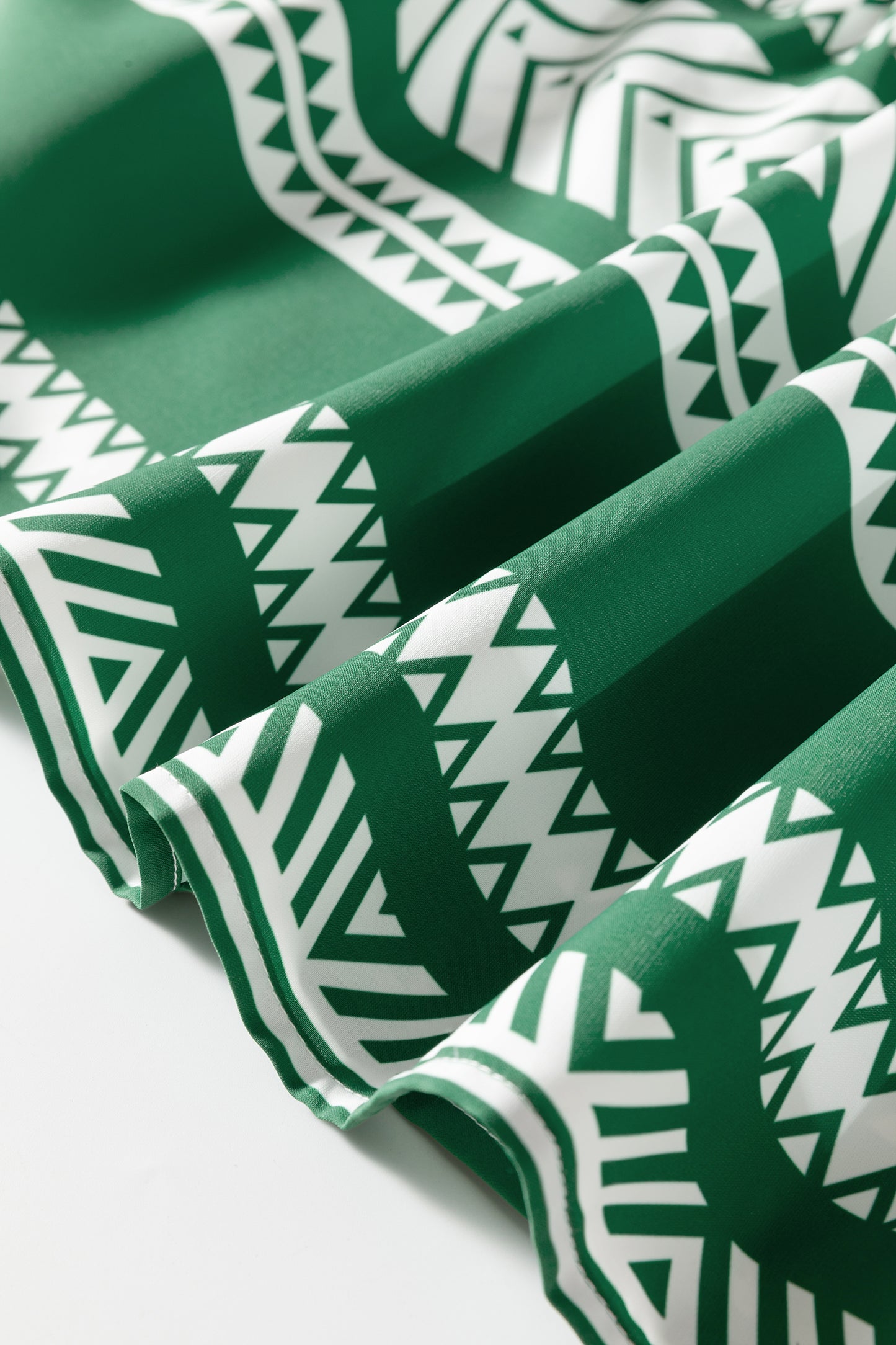 Green Boho 3/4 Sleeve Dress