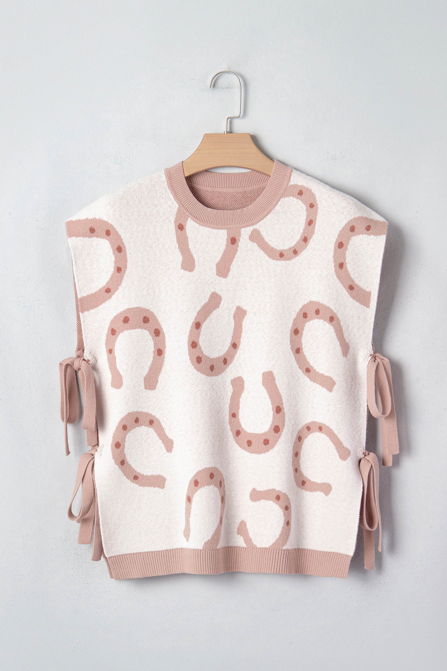 Beige Horse Shoe Knit Tee