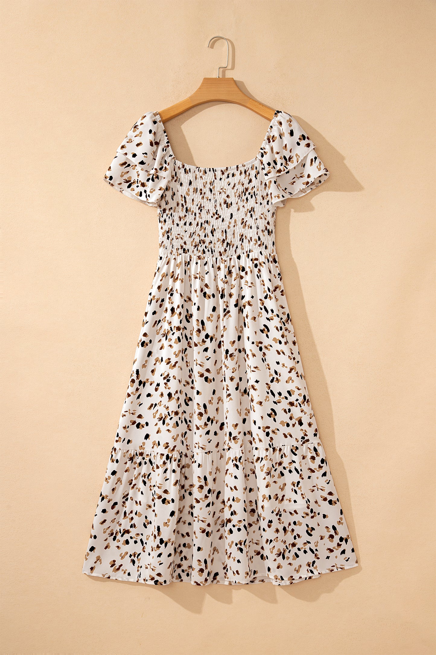 Ditsy Floral Smocked Midi Dress