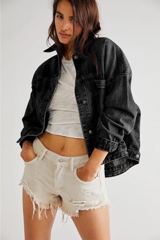Black-Washed Denim Jacket