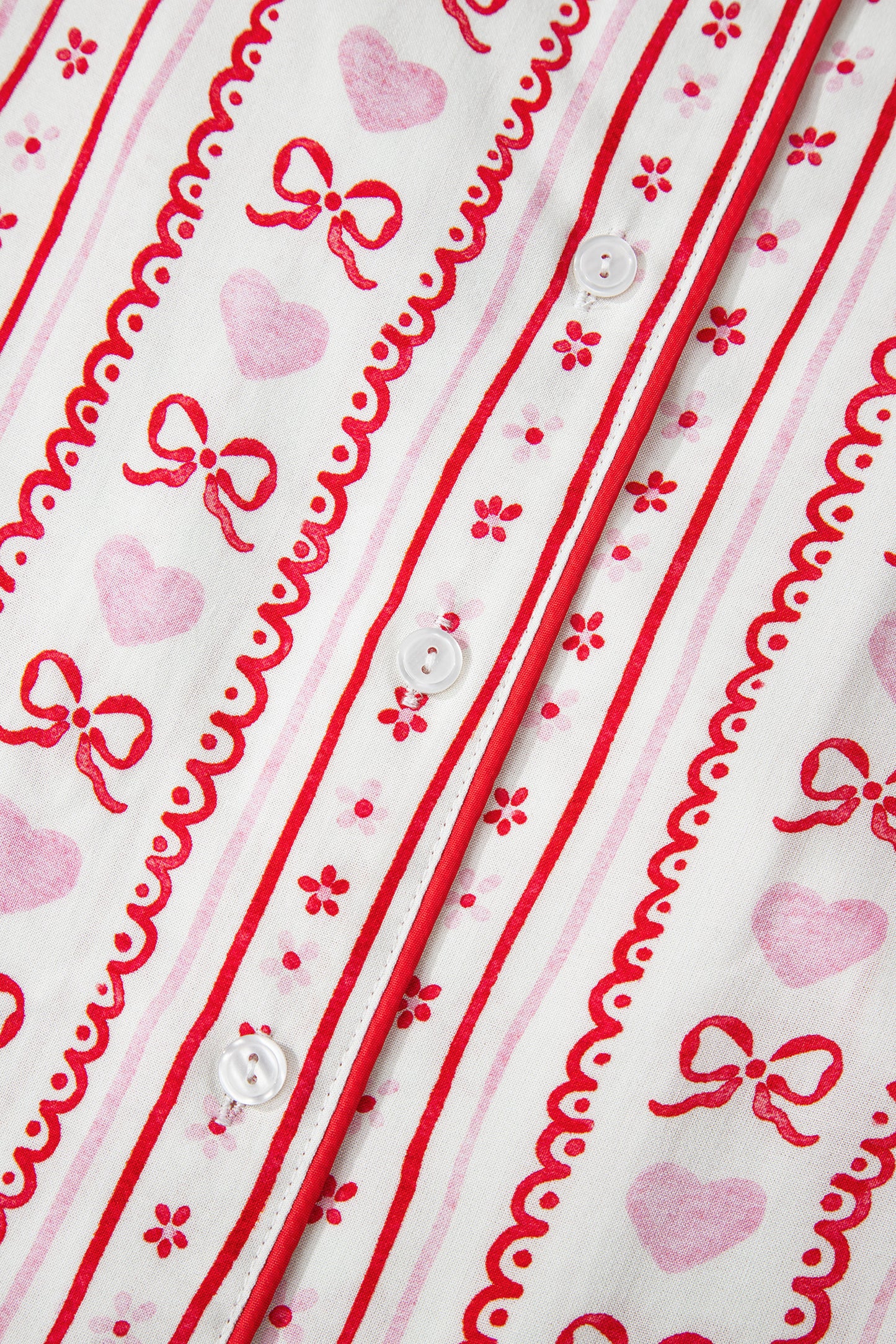 Hearts & Bows 2pc Pajama Set