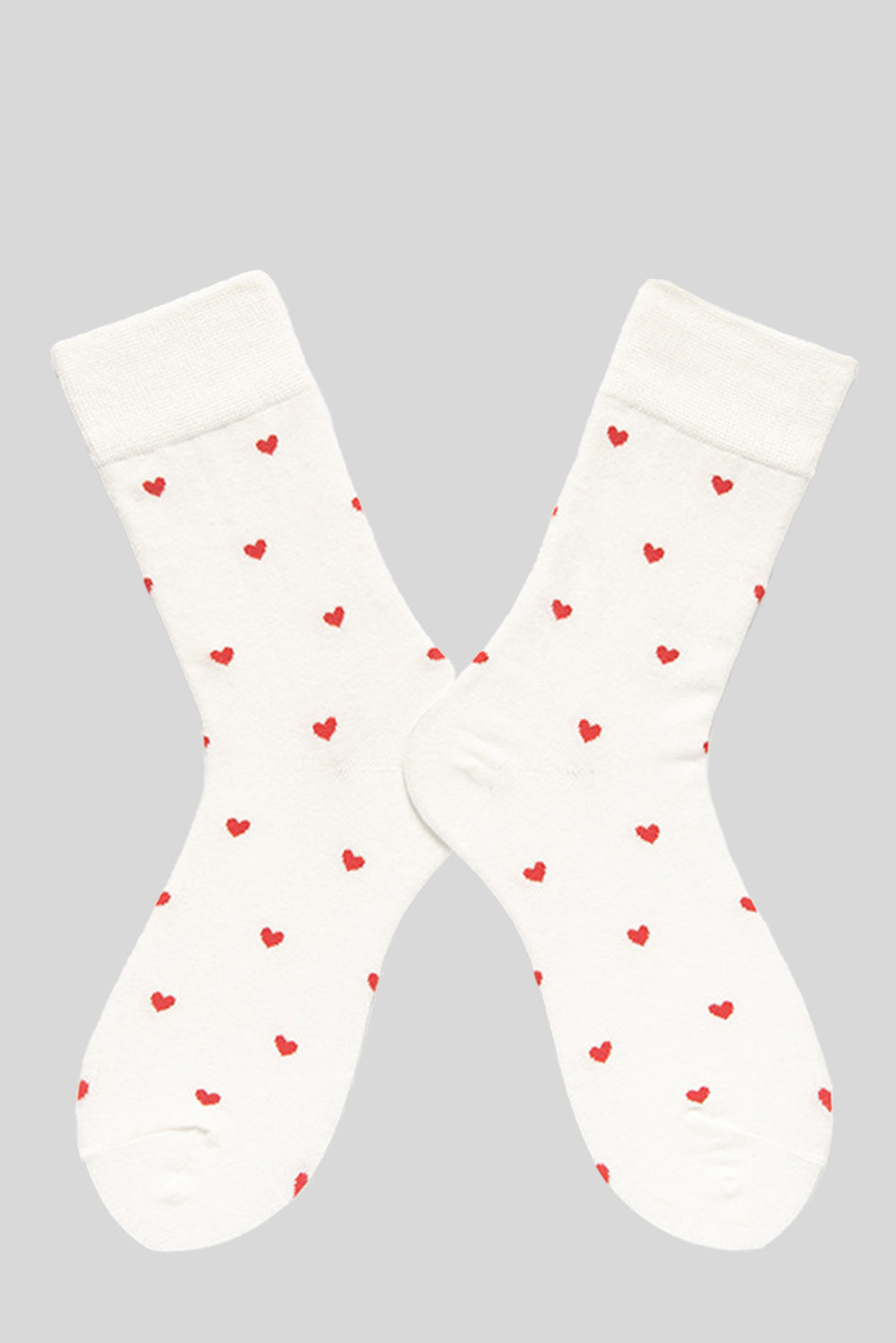 Heart Pattern Crew Socks