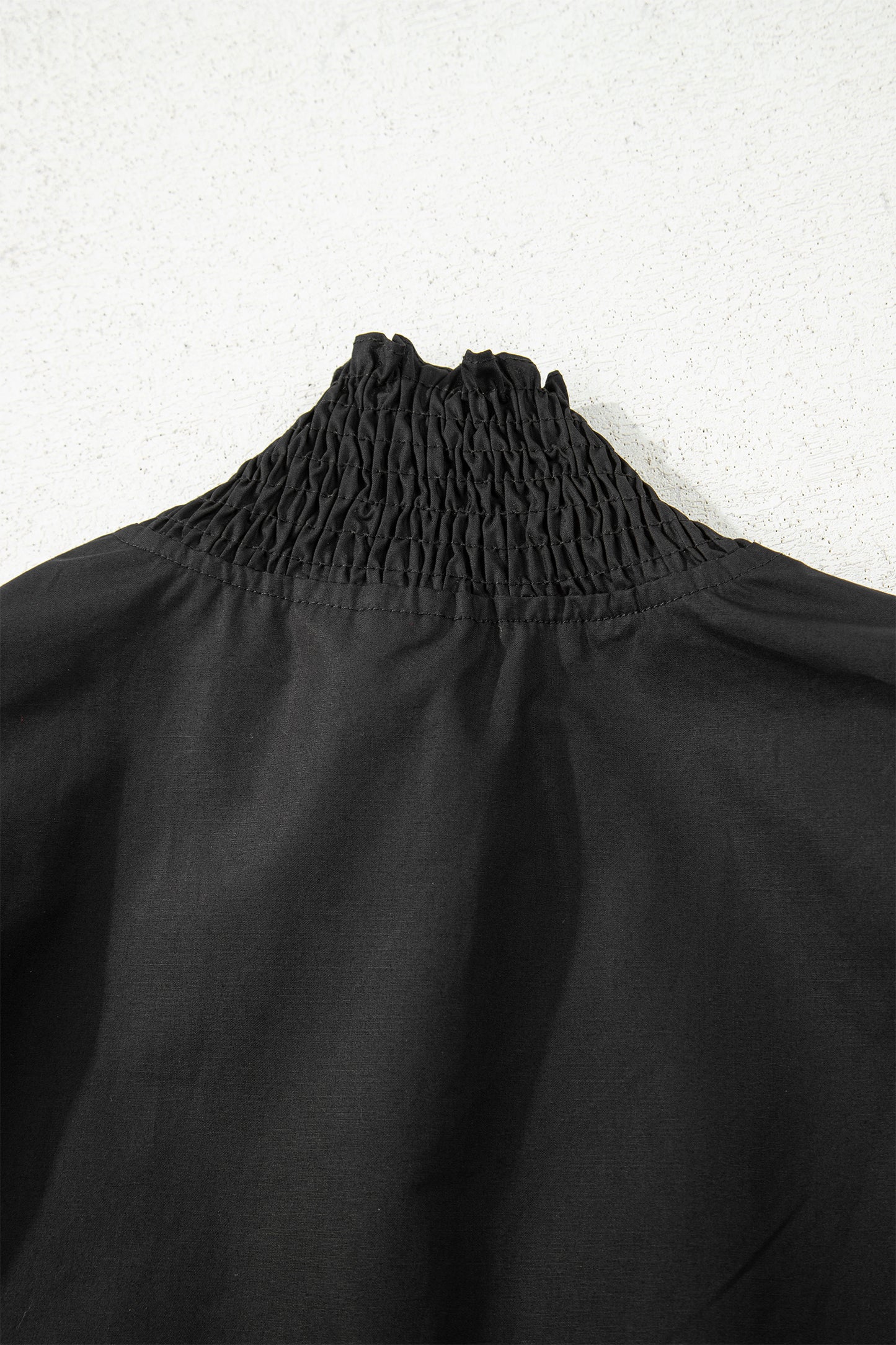 Black Leopard Trim Blouse