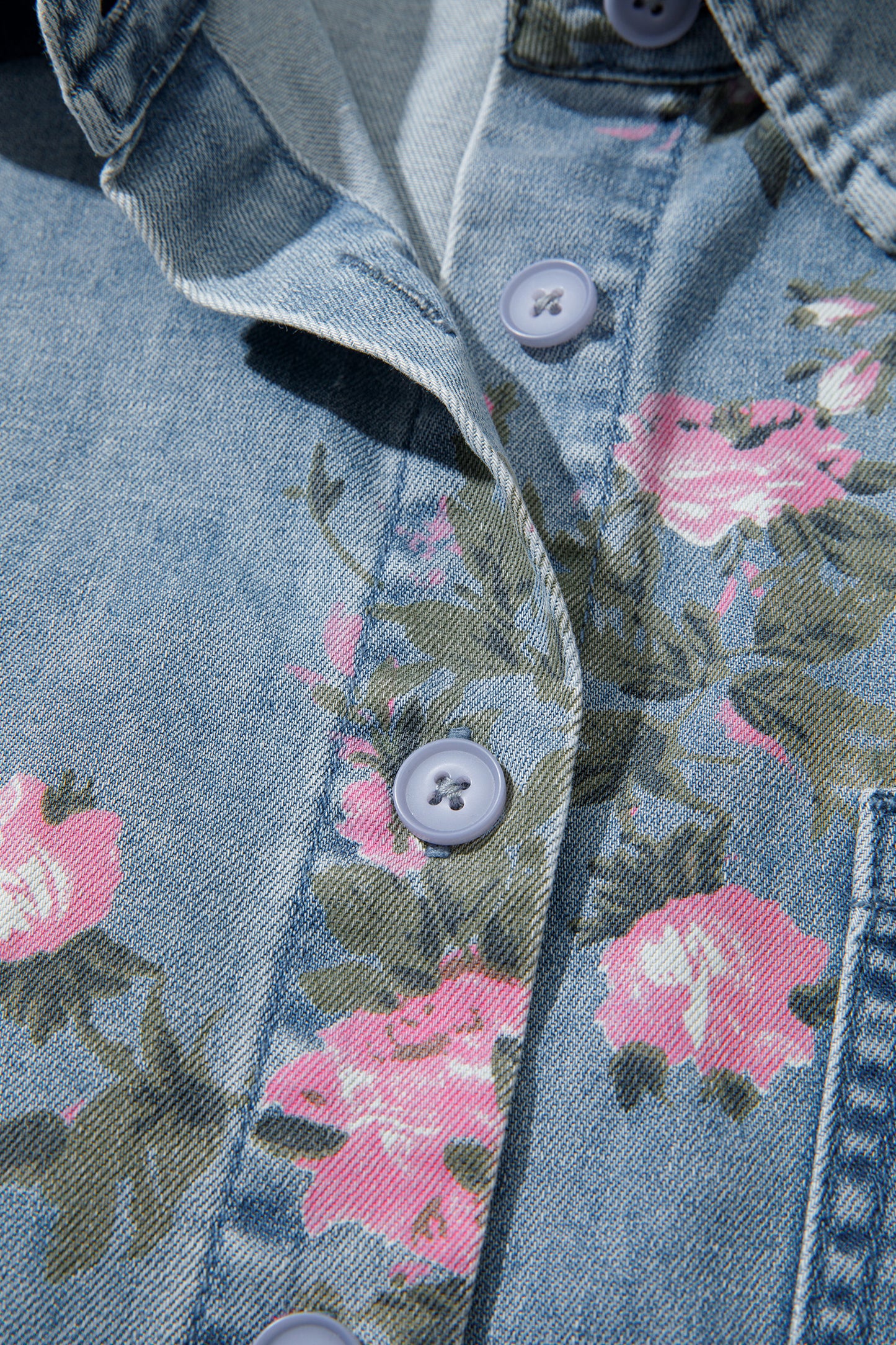 Vera Floral Denim Shirt