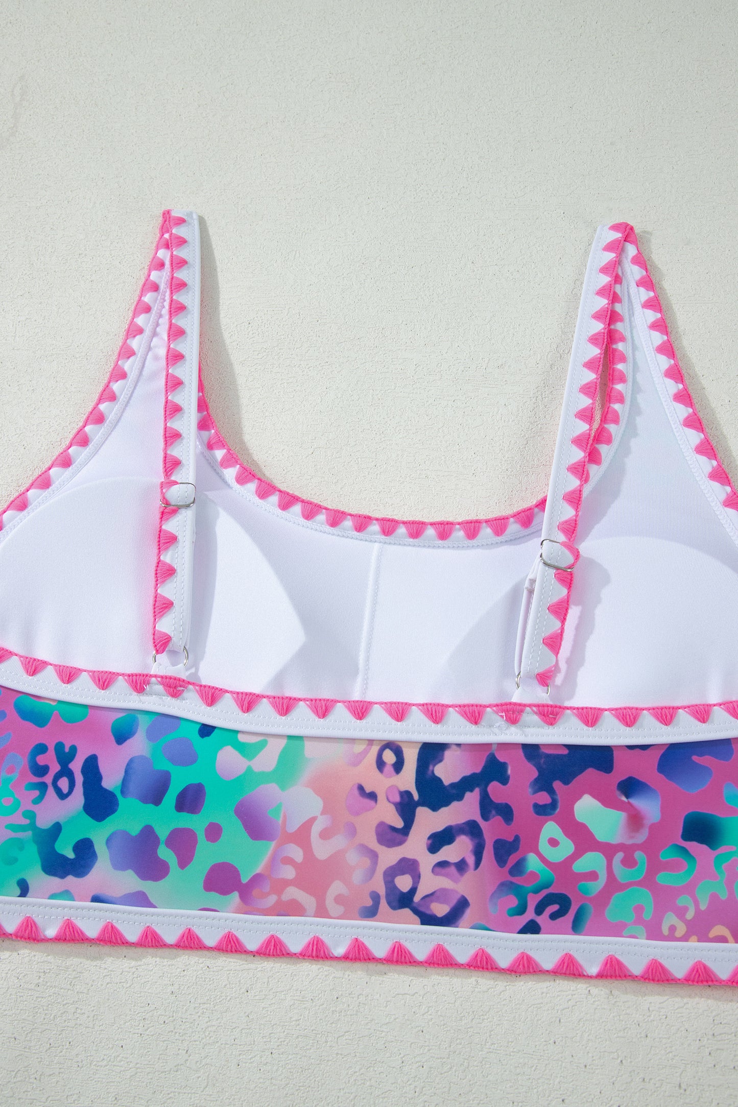 Pink Leopard High Waist Bikini Set
