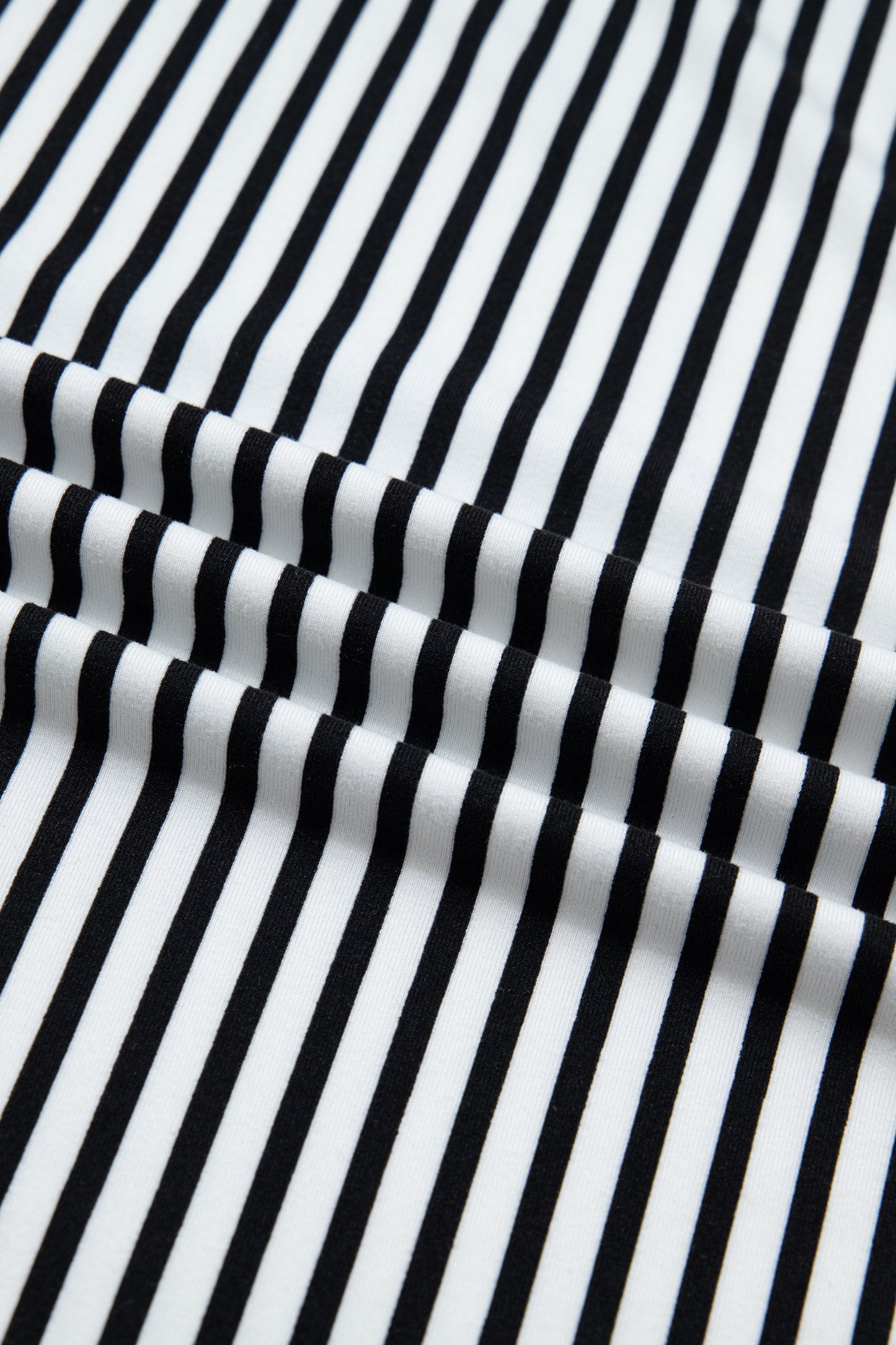 Black Striped Casual Pants in Plus Size